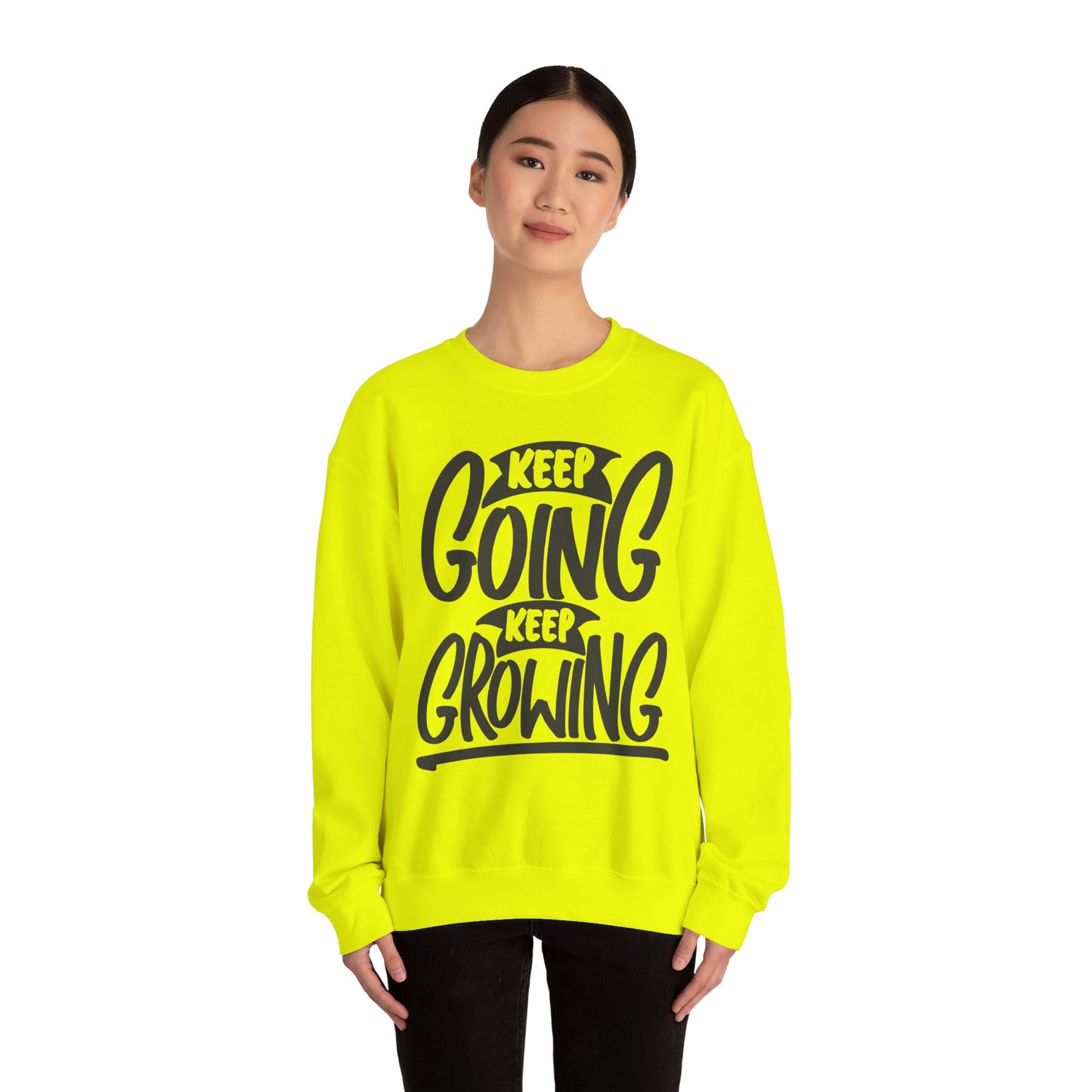 Keep Going Keep Growing Unisex Heavy Blend™ Crewneck Sweatshirt