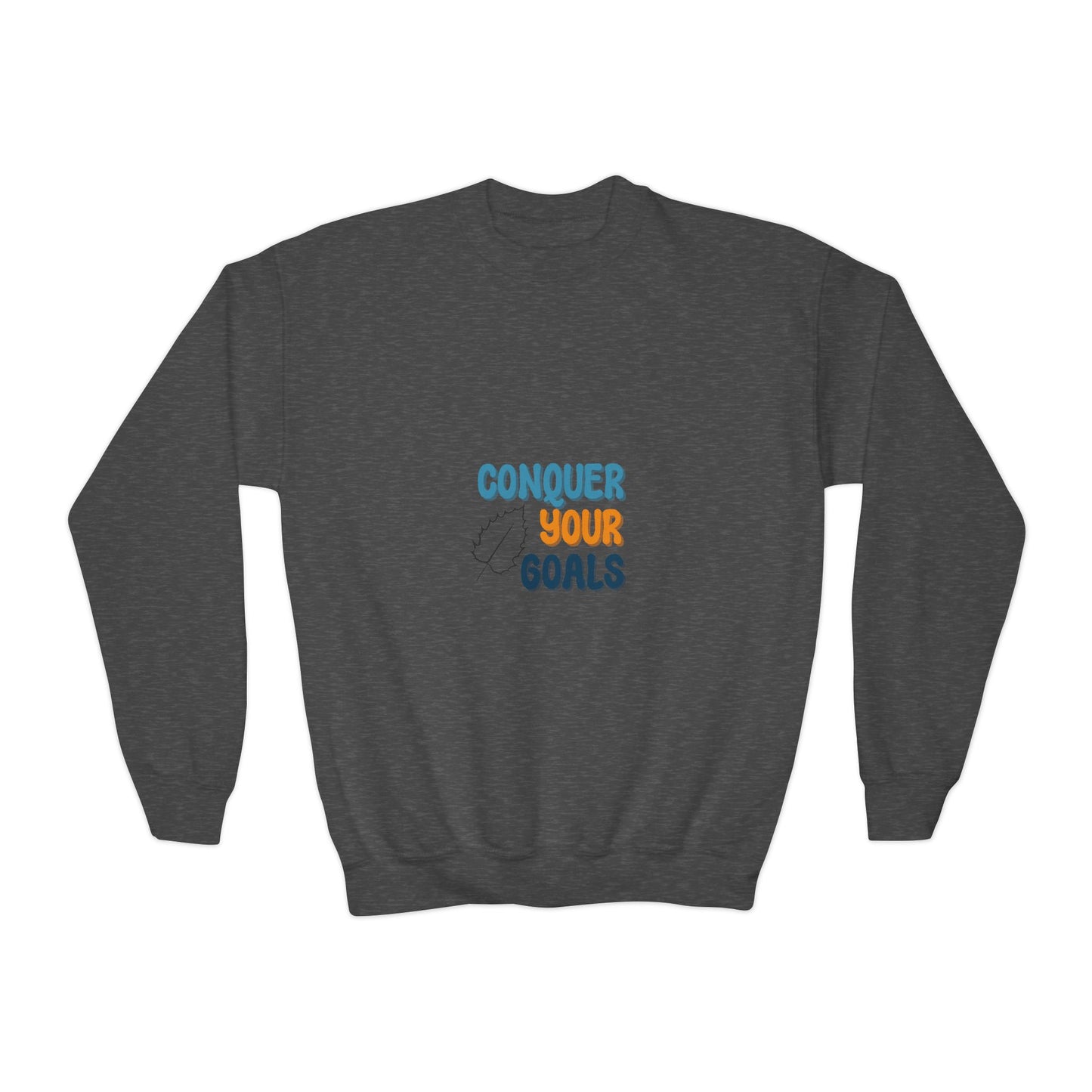 Conquer Your Goals Youth Crewneck Sweatshirt