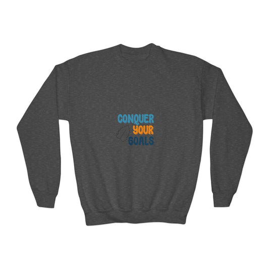 Conquer Your Goals Youth Crewneck Sweatshirt