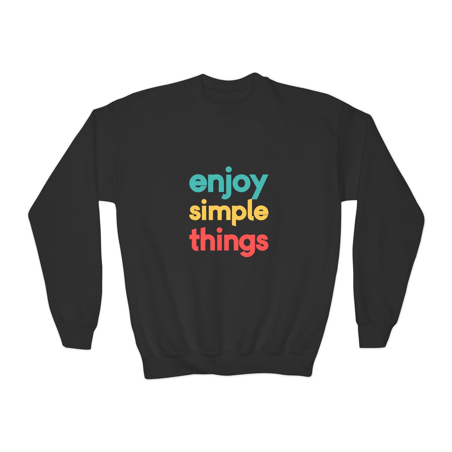 Enjoy Simple Things Youth Crewneck Sweatshirt