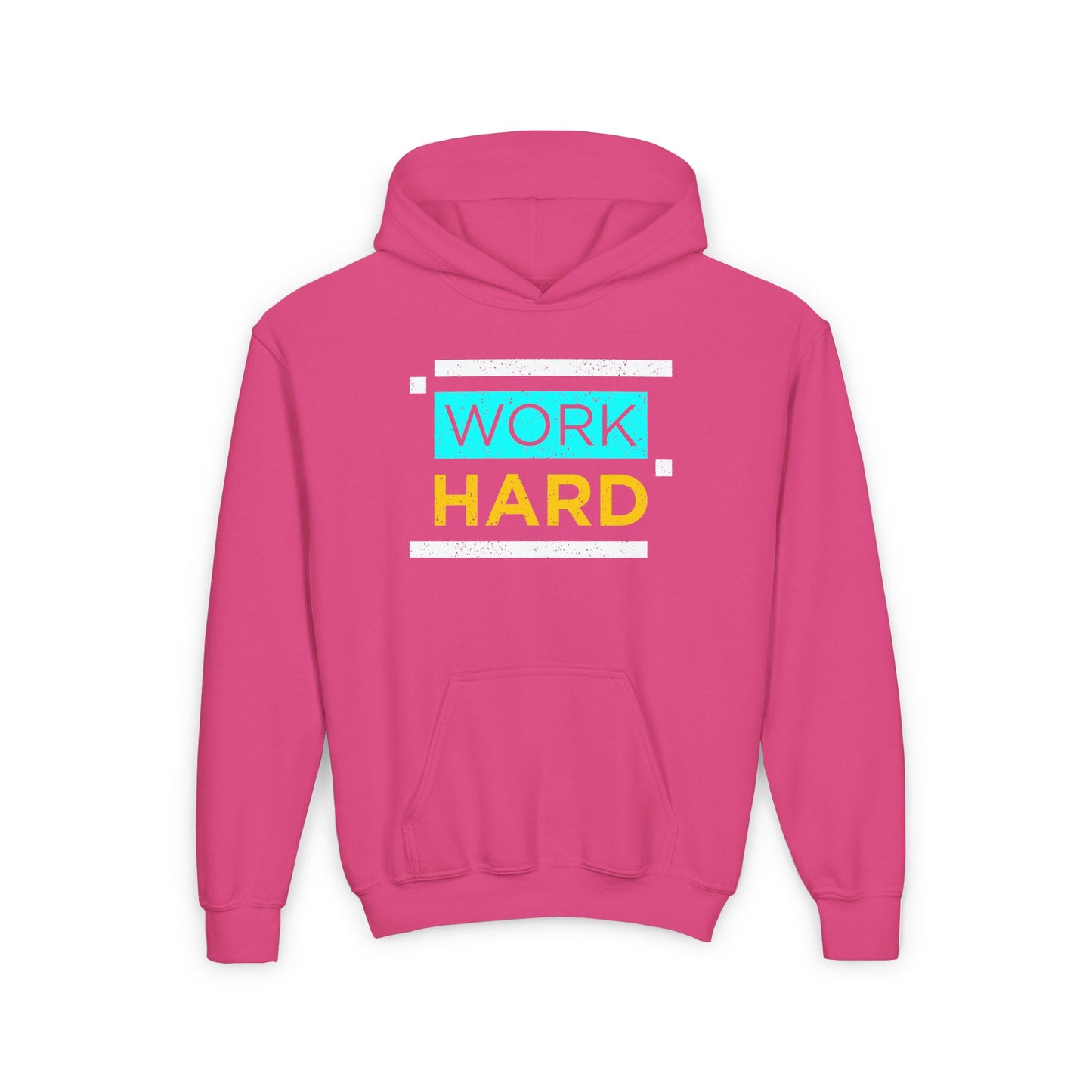 Work Hard Youth Heavy Blend Hooded Sweatshirt