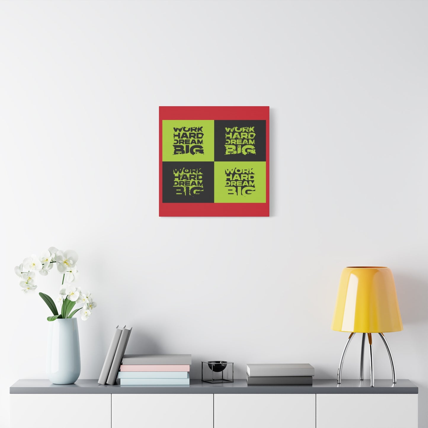 Work Hard Dream Big Matte Canvas, Stretched, 1.25"