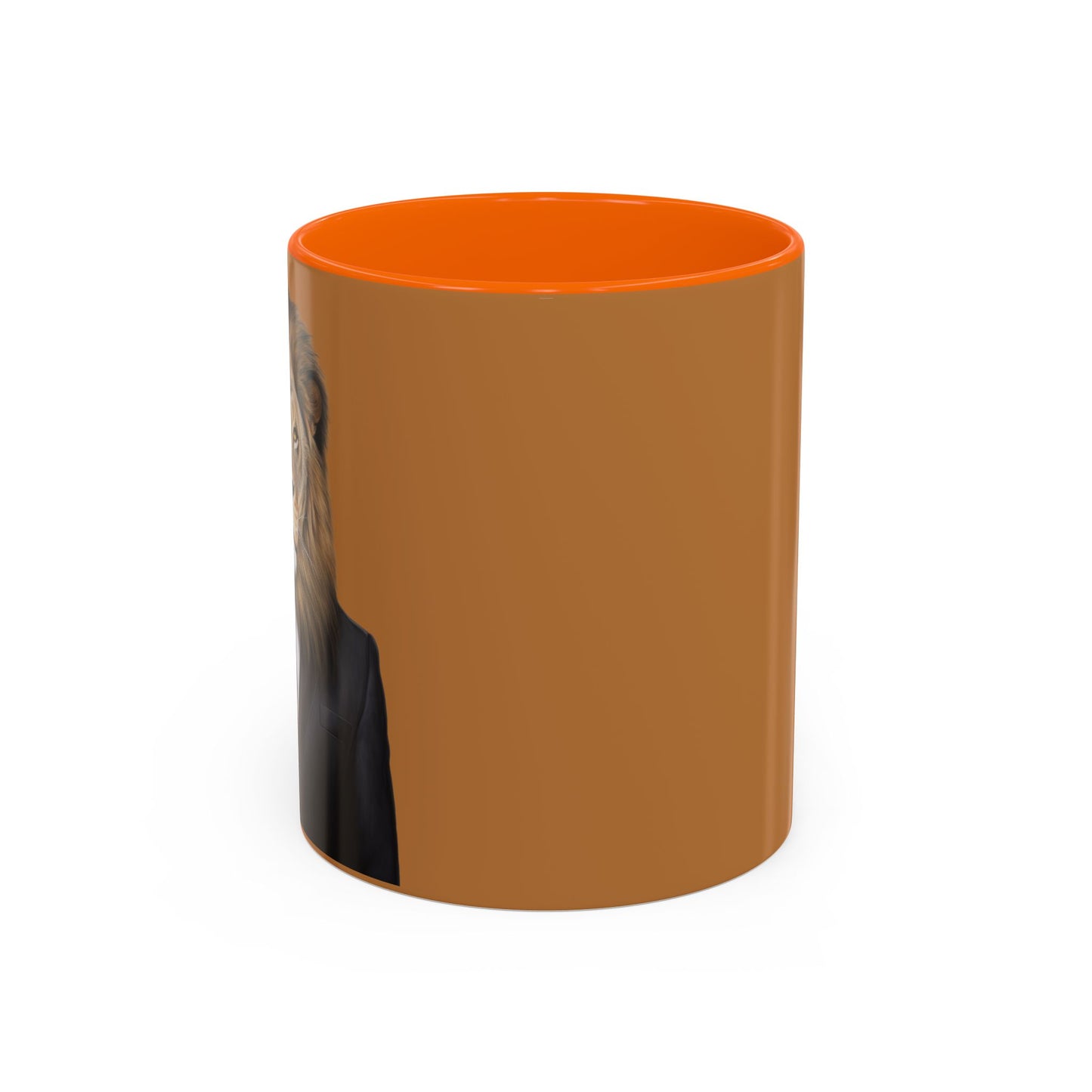 Lion Business Person Accent Coffee Mug (11, 15oz)