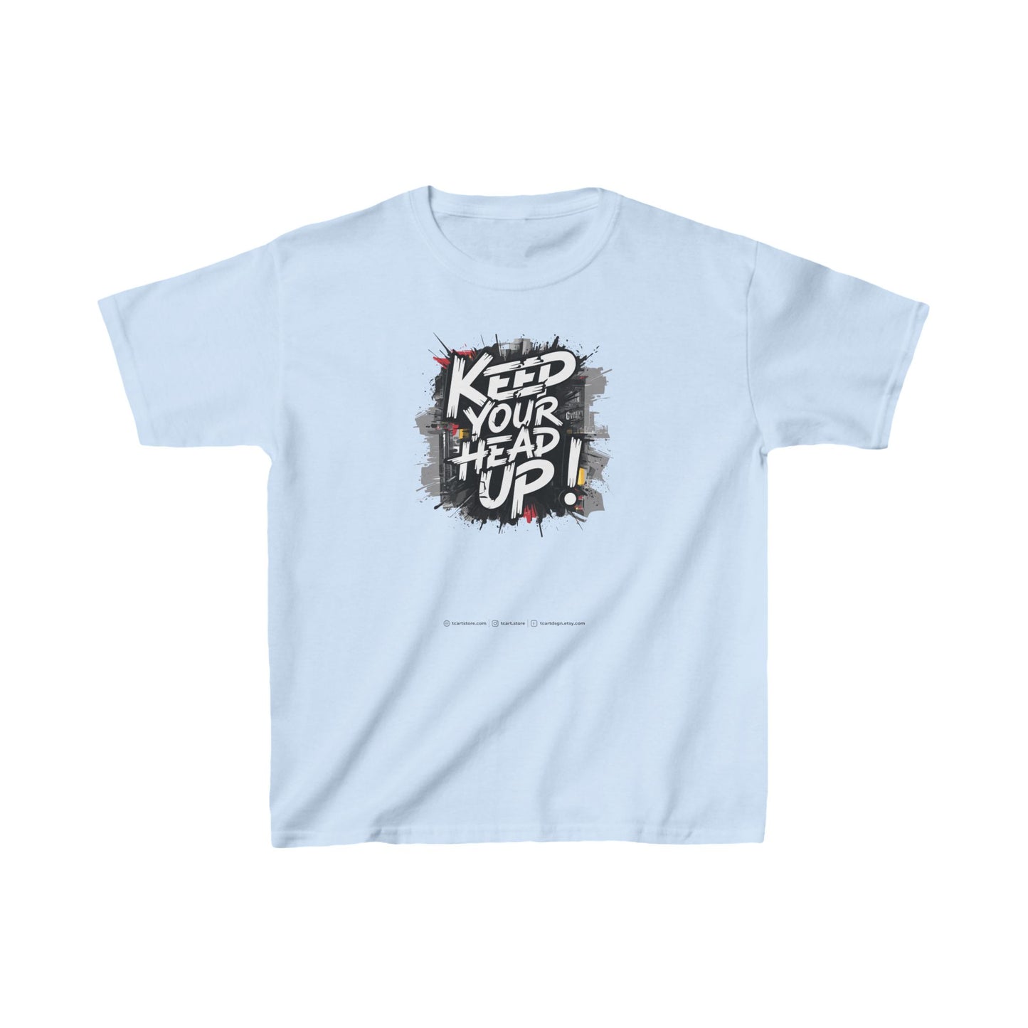Keep Your Head Up ! Kids Heavy Cotton™ Tee