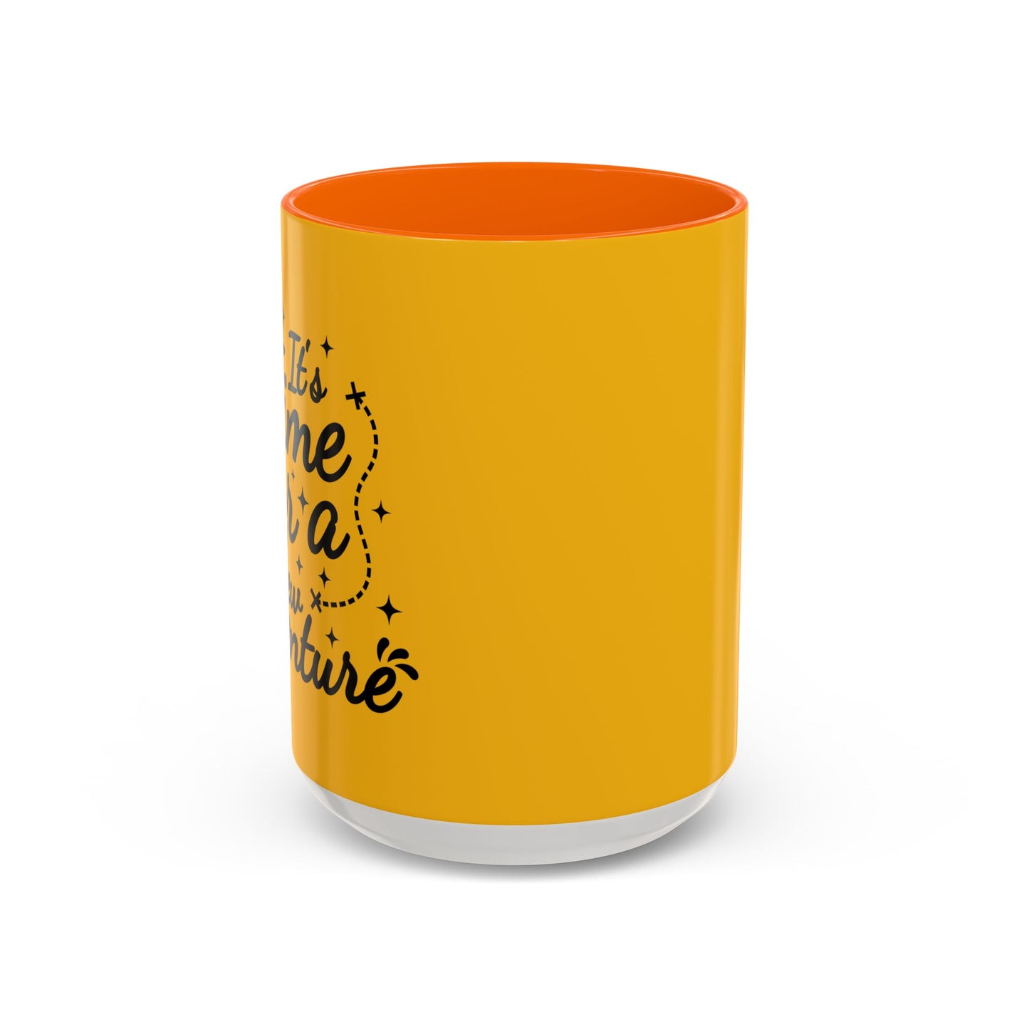 It's Time For A New Adventure Accent Coffee Mug (11, 15oz)