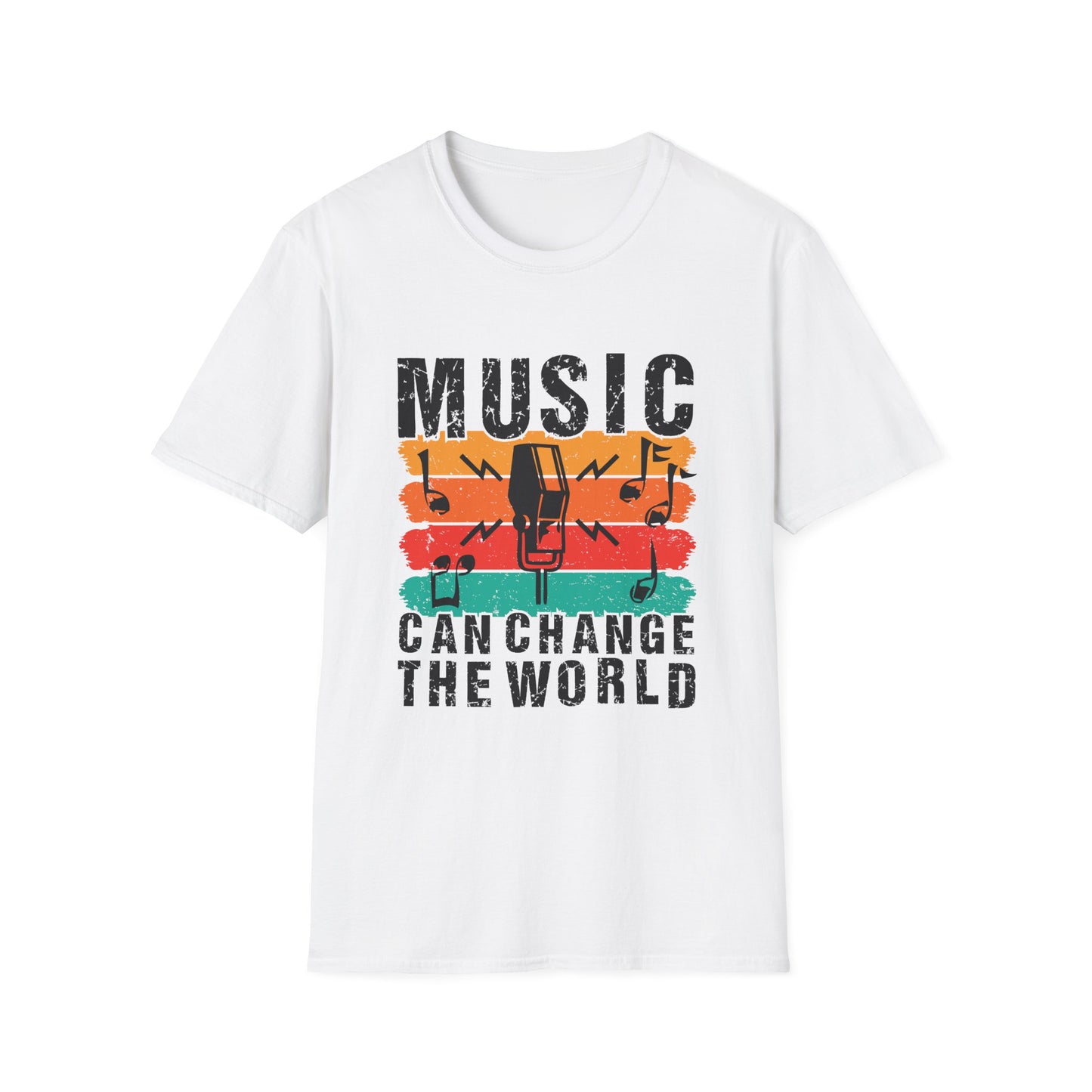 Music Can Change The World Unisex Softstyle T-Shirt