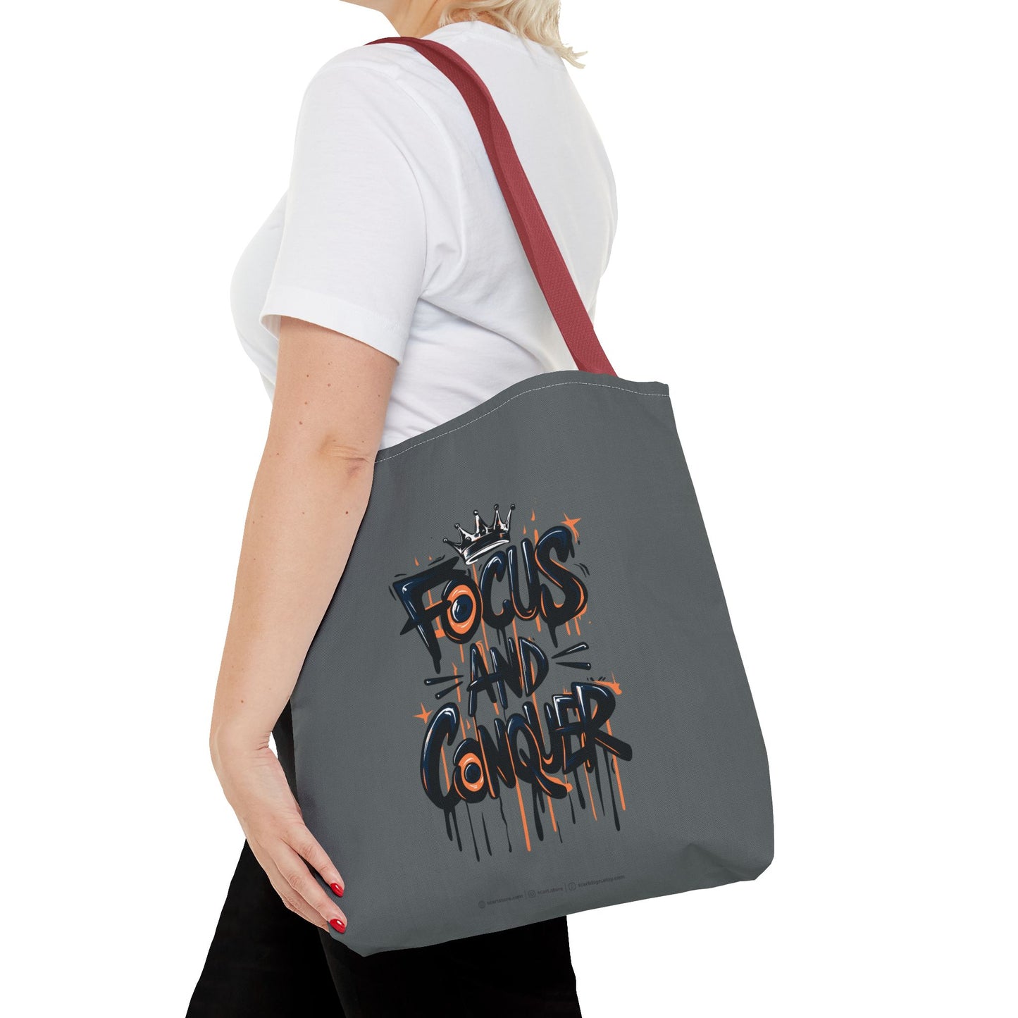 Focus And Conquer Tote Bag (AOP)