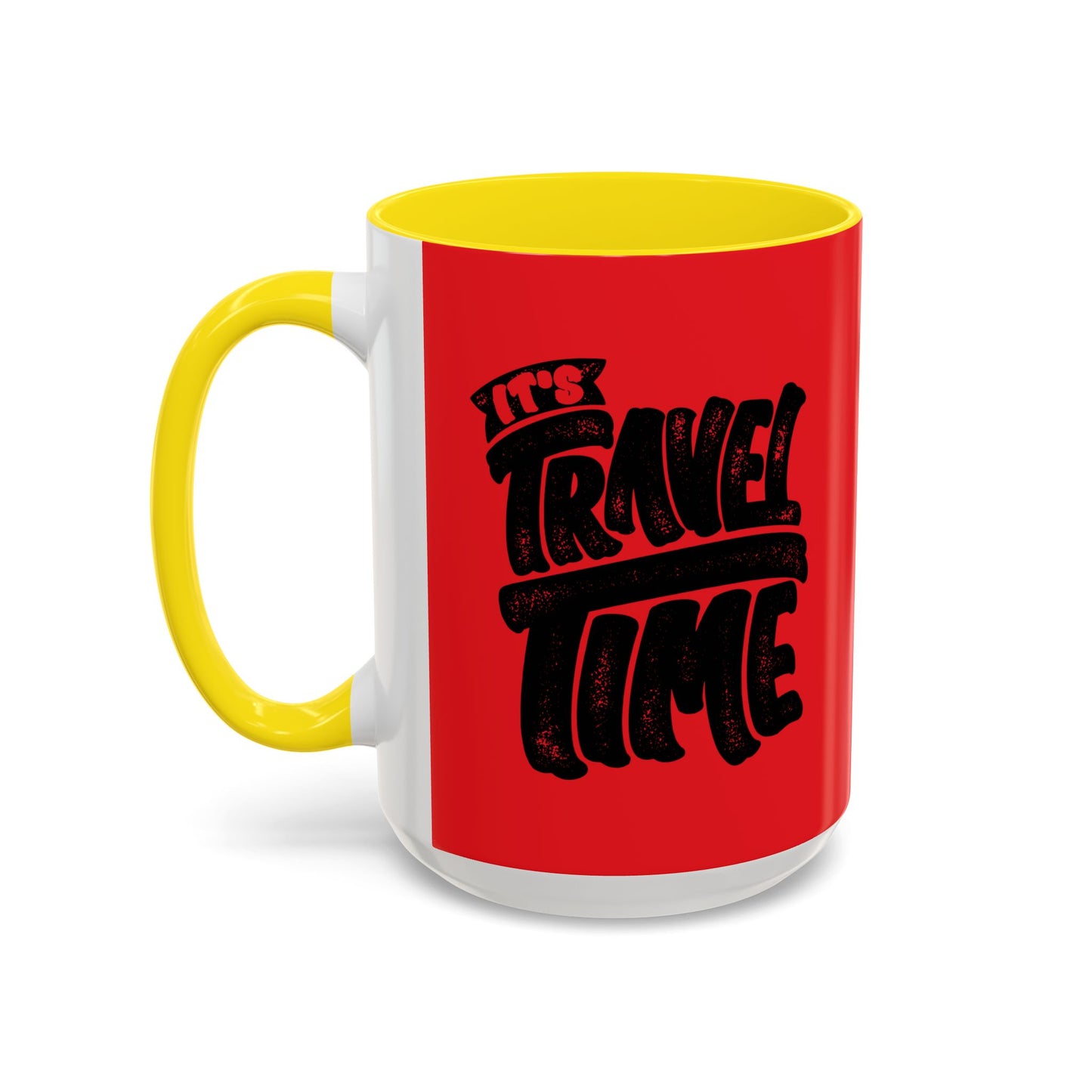 It's Travel Time Accent Coffee Mug (11, 15oz)
