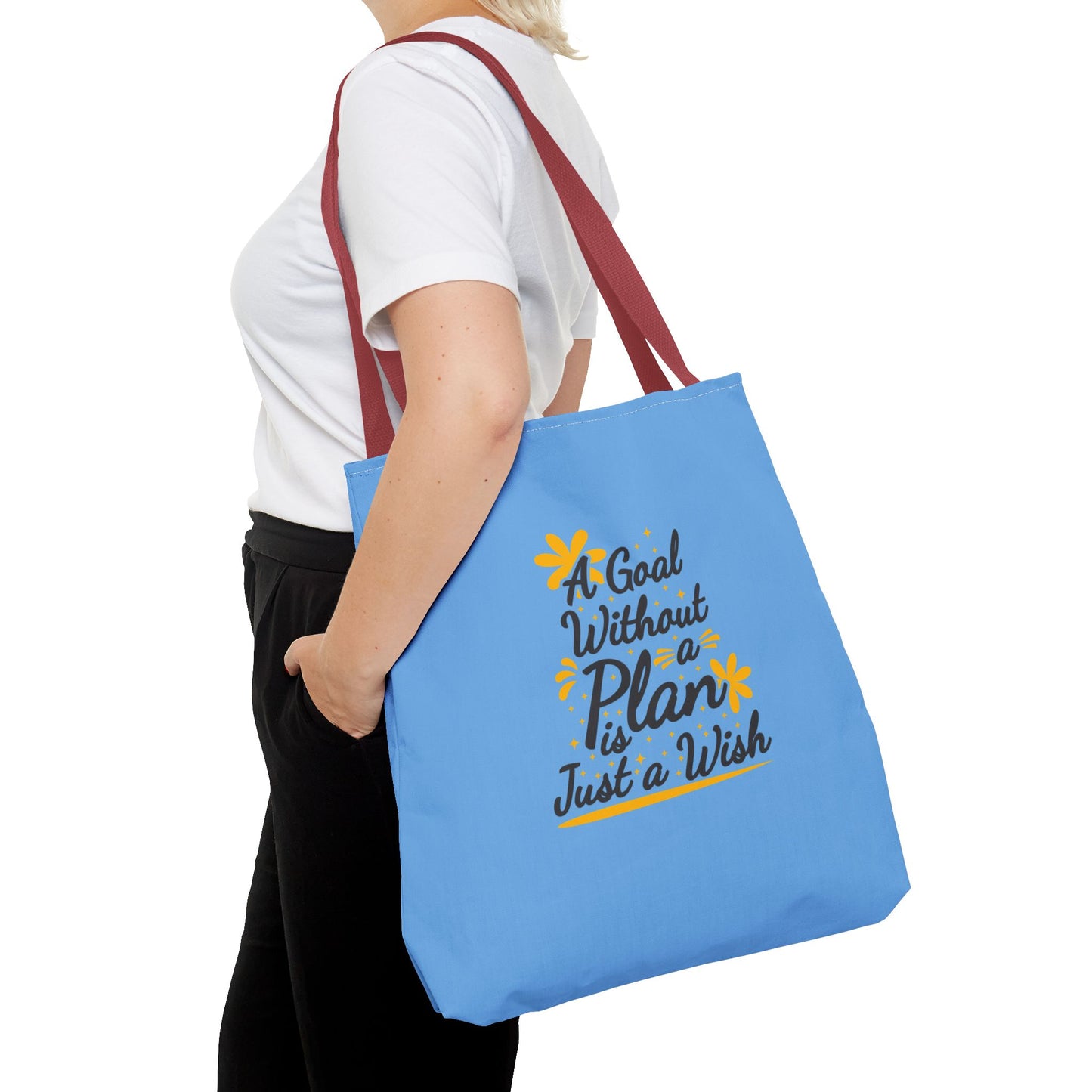 A Goal Without A Plan Is Just A Wish Tote Bag (AOP)