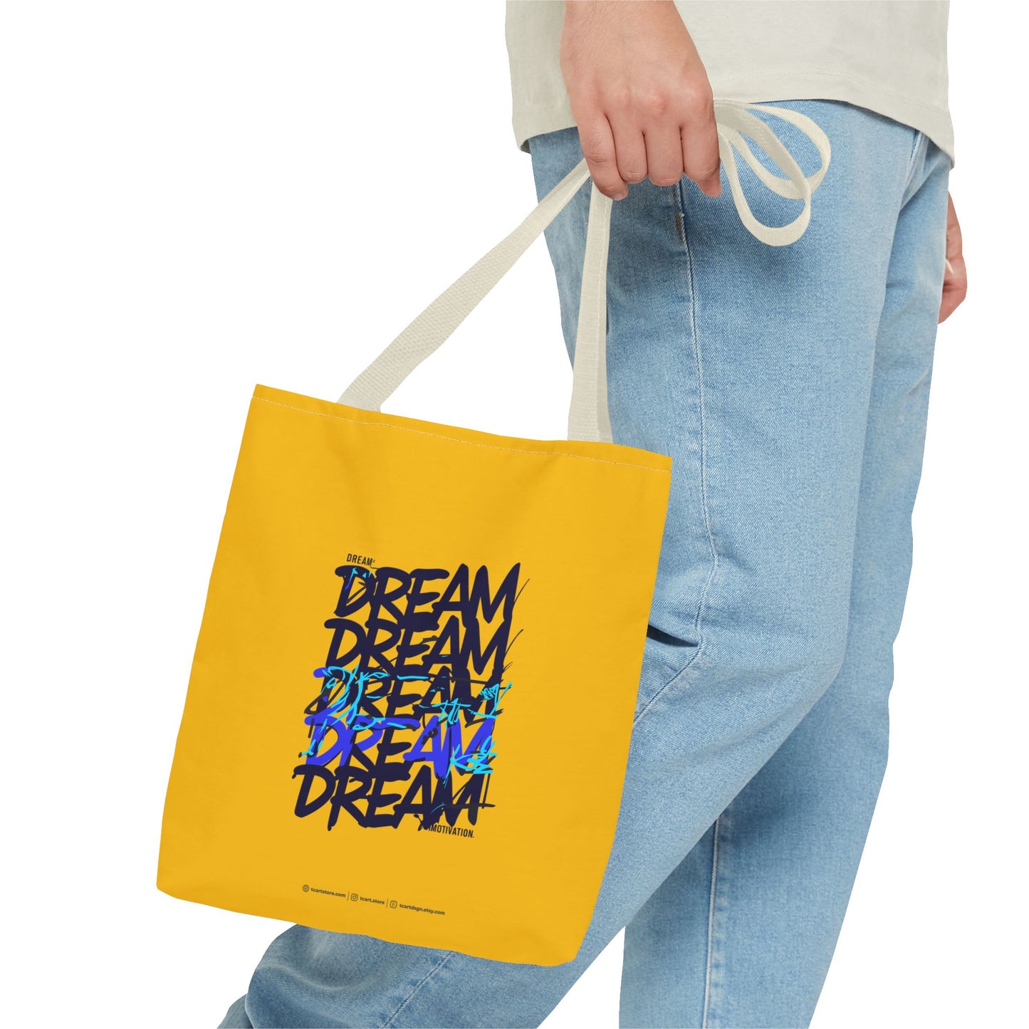 Dream Motivation Tote Bag (AOP)