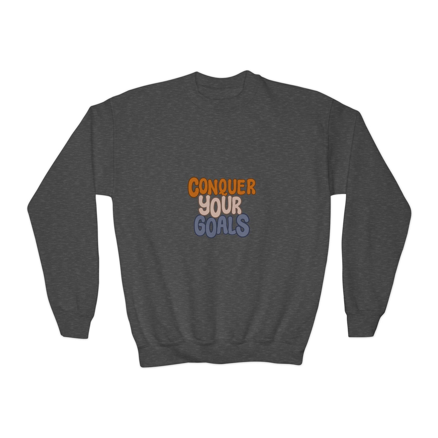 Conquer Your Goals Youth Crewneck Sweatshirt