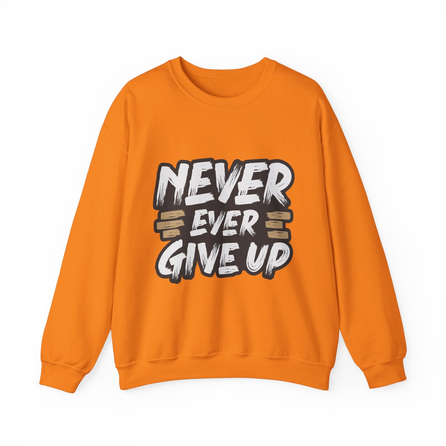 Never Give Up Unisex Heavy Blend™ Crewneck Sweatshirt