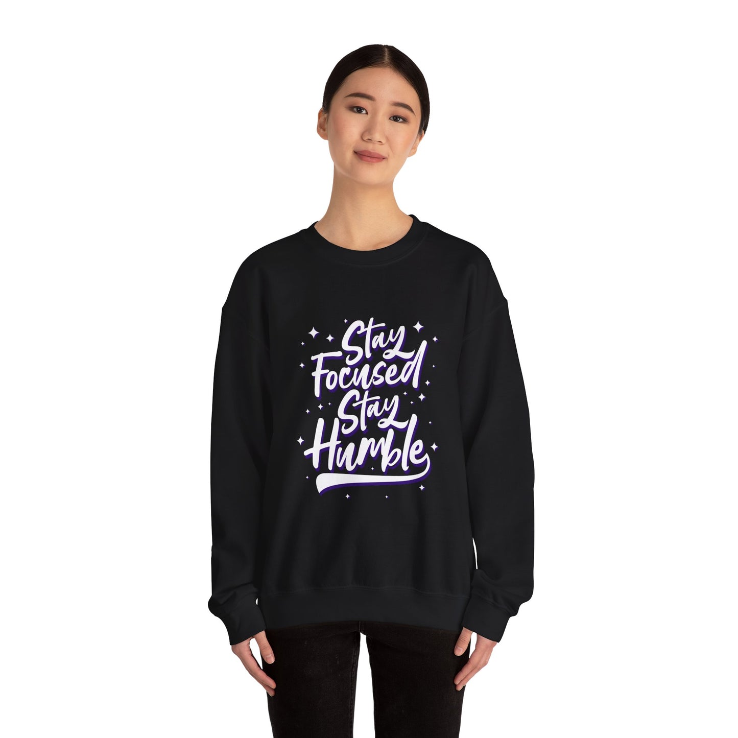 Stay Focused Stay Humble Unisex Heavy Blend™ Crewneck Sweatshirt