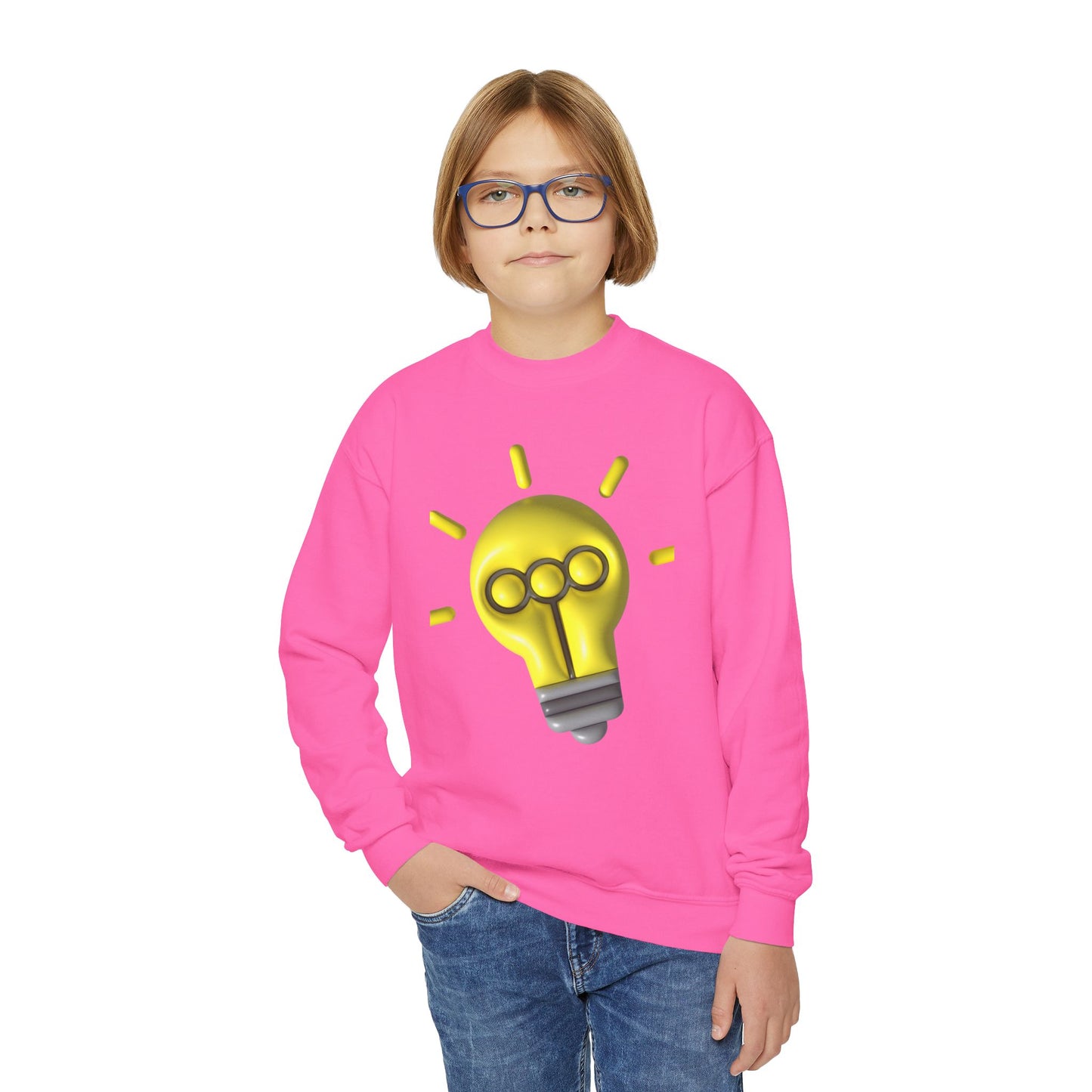 Light Bulb Youth Crewneck Sweatshirt