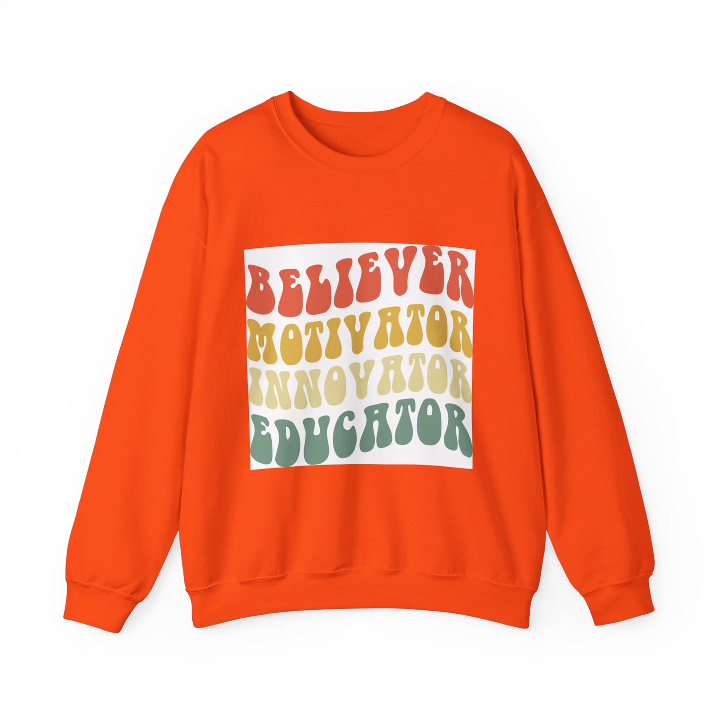 Believer Motivator Innovator Educator Unisex Heavy Blend™ Crewneck Sweatshirt