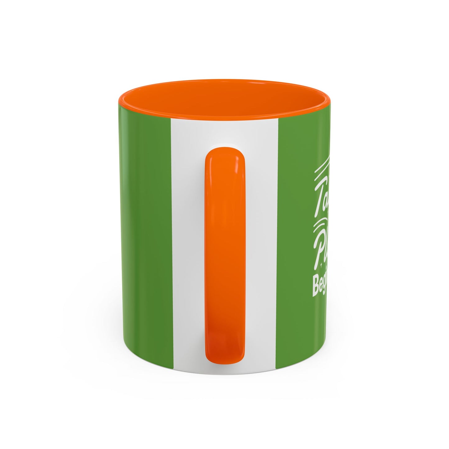 Stop Talking Create Plan And Begin Doing Accent Coffee Mug (11, 15oz)