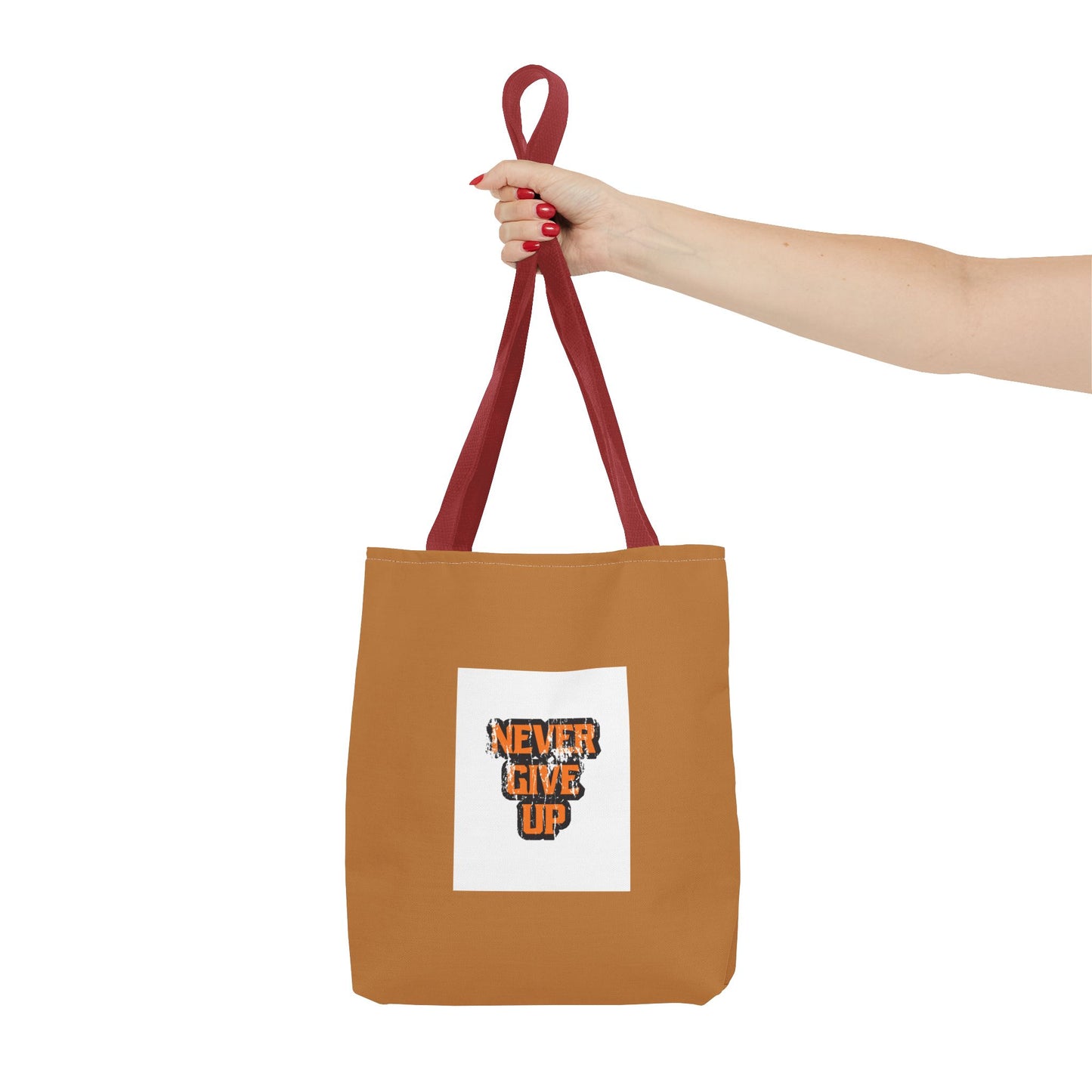 Never Give Up Tote Bag (AOP)