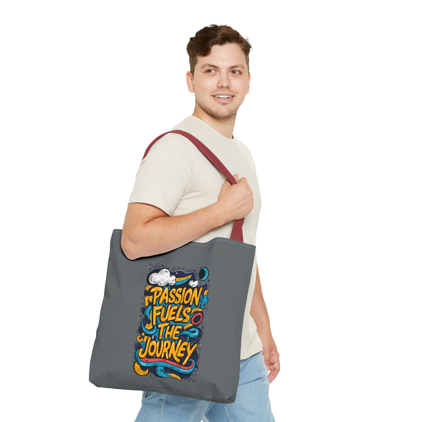 Passion Fuels The Journey Tote Bag (AOP)