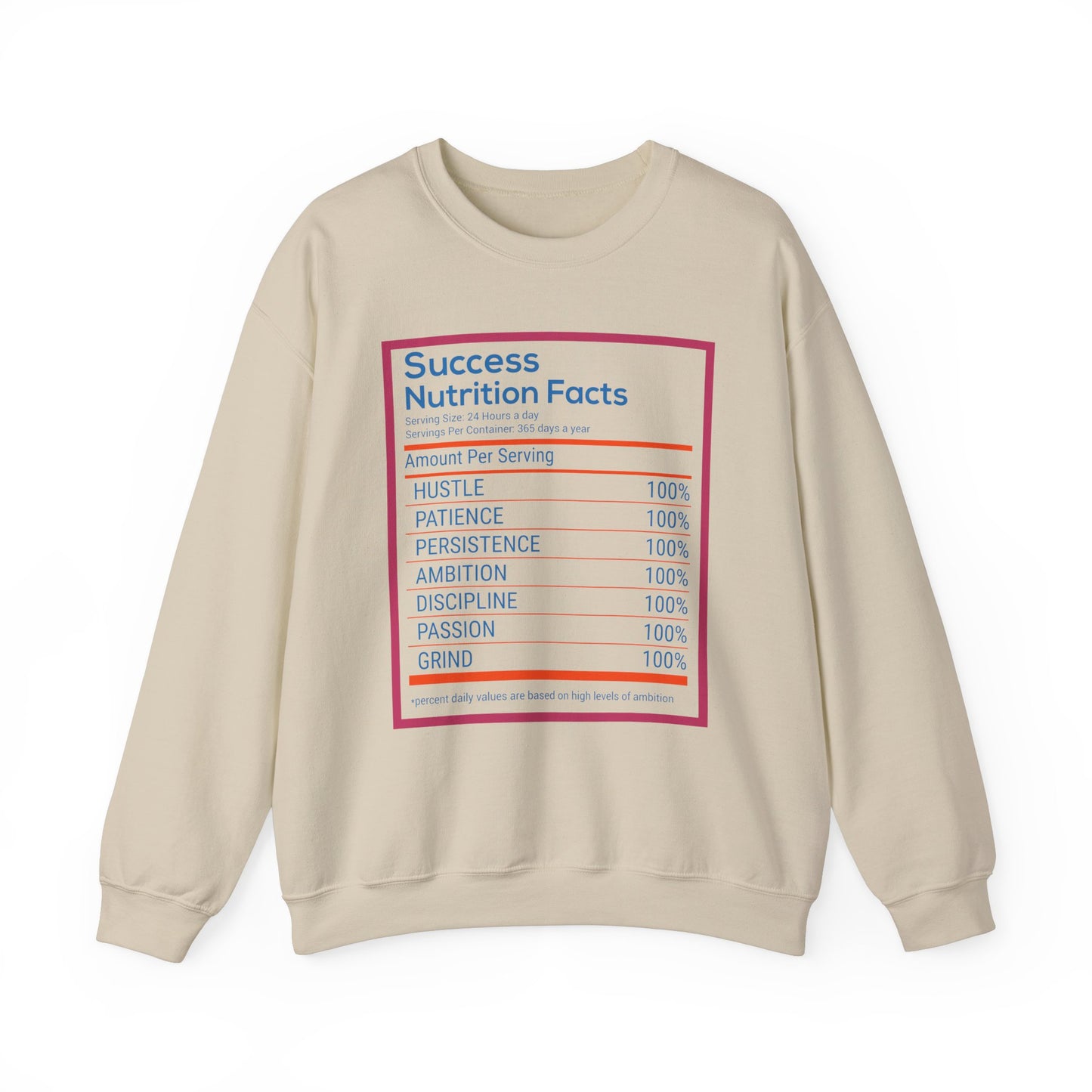 Success Nutrition Facts Unisex Heavy Blend™ Crewneck Sweatshirt