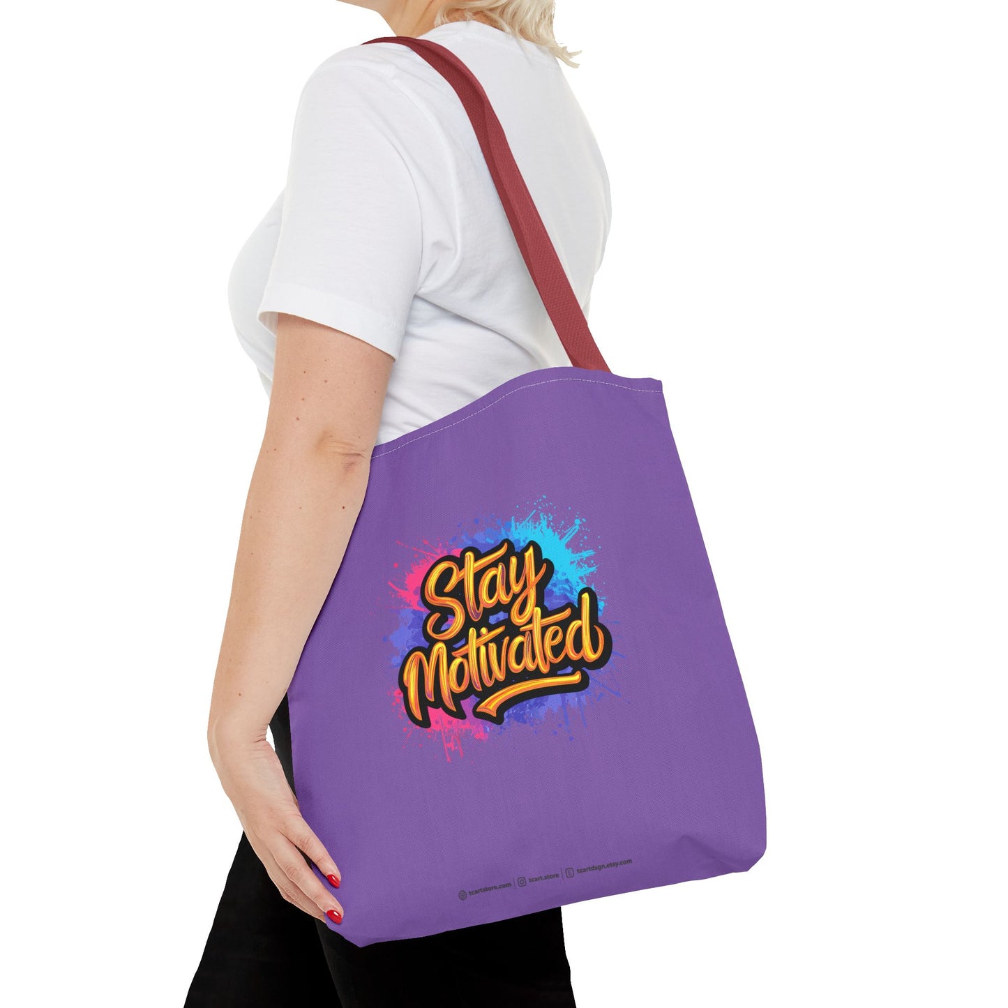 Stay Motivated Tote Bag (AOP)