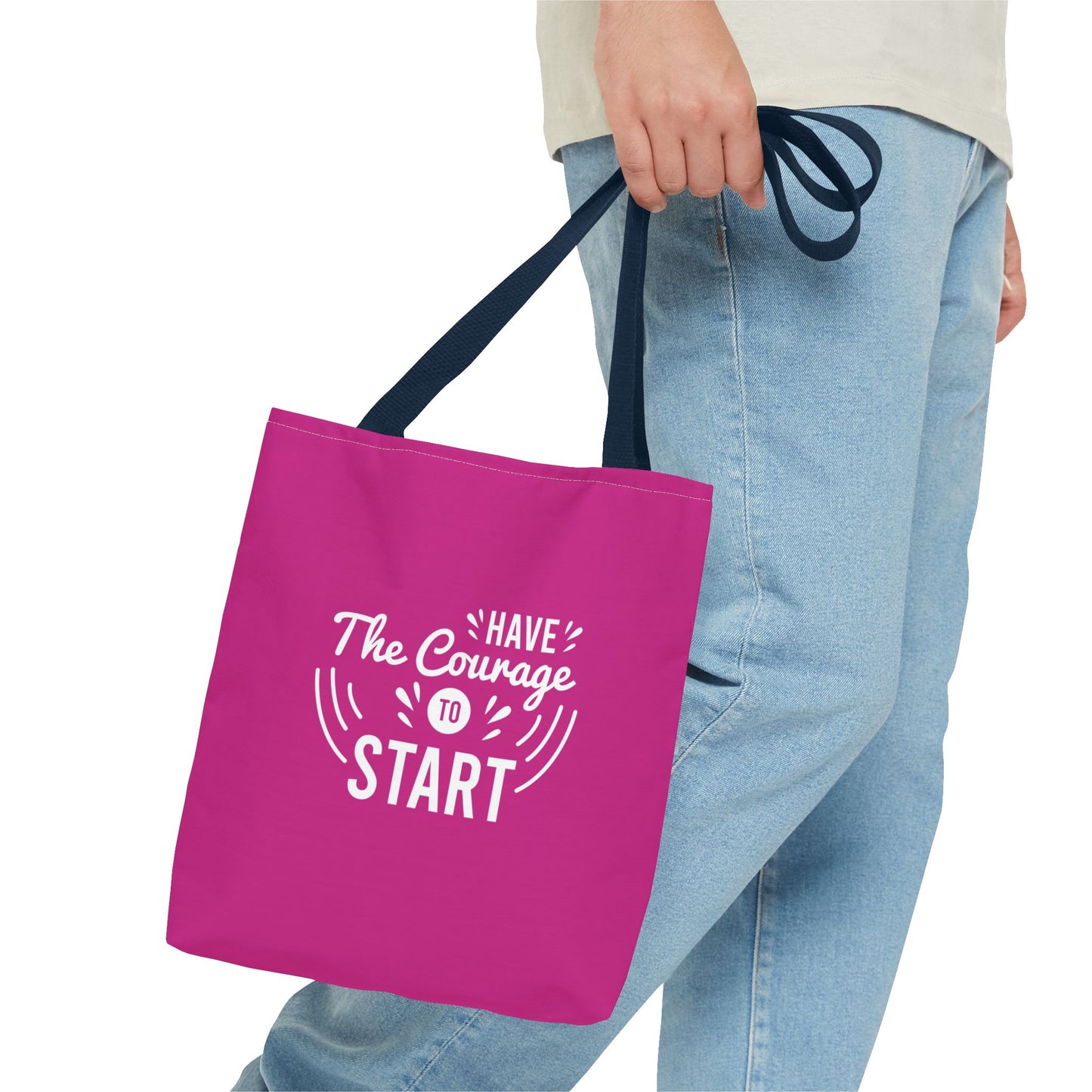 Have The Courage To Start Tote Bag (AOP)