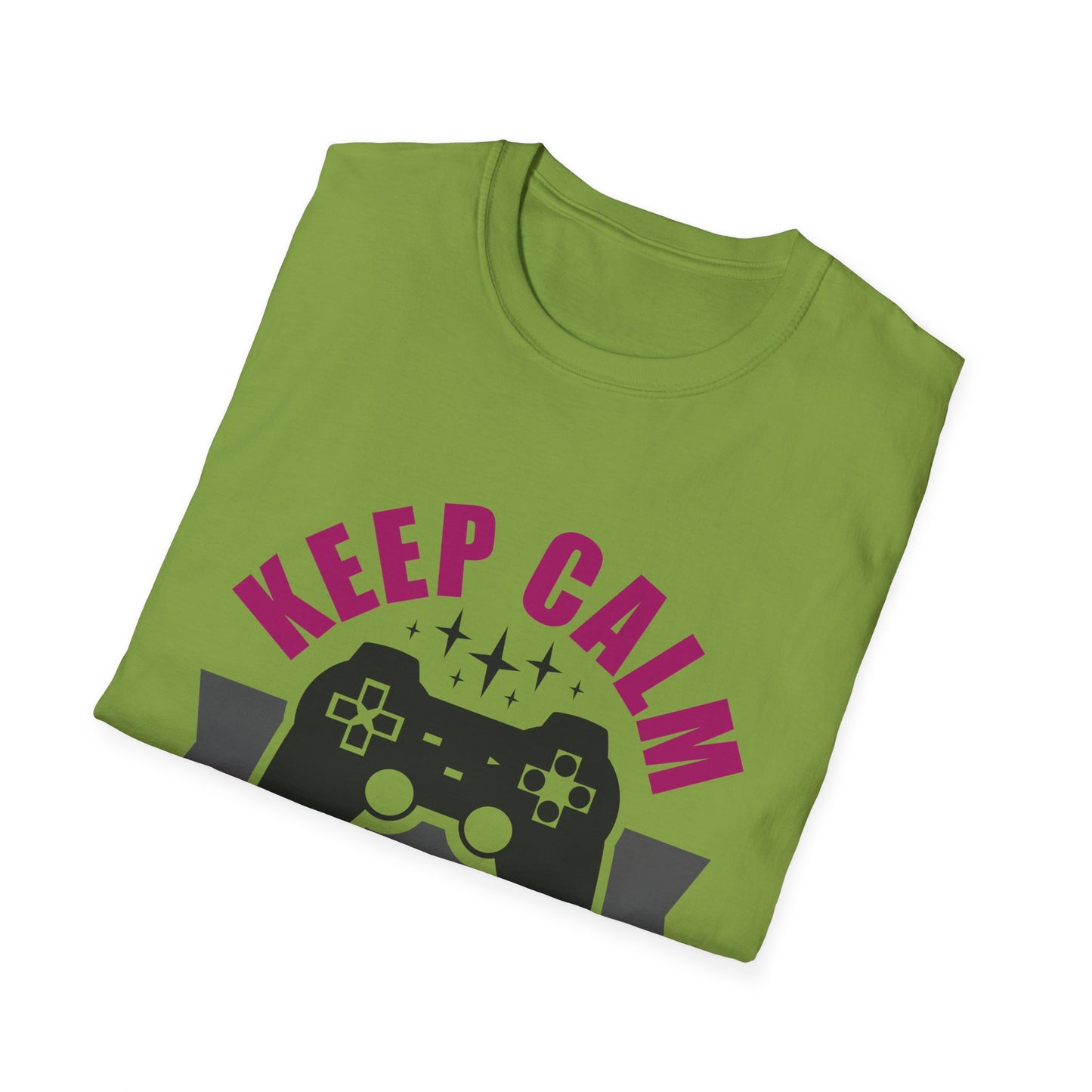 Keep Calm And Game On Unisex Softstyle T-Shirt