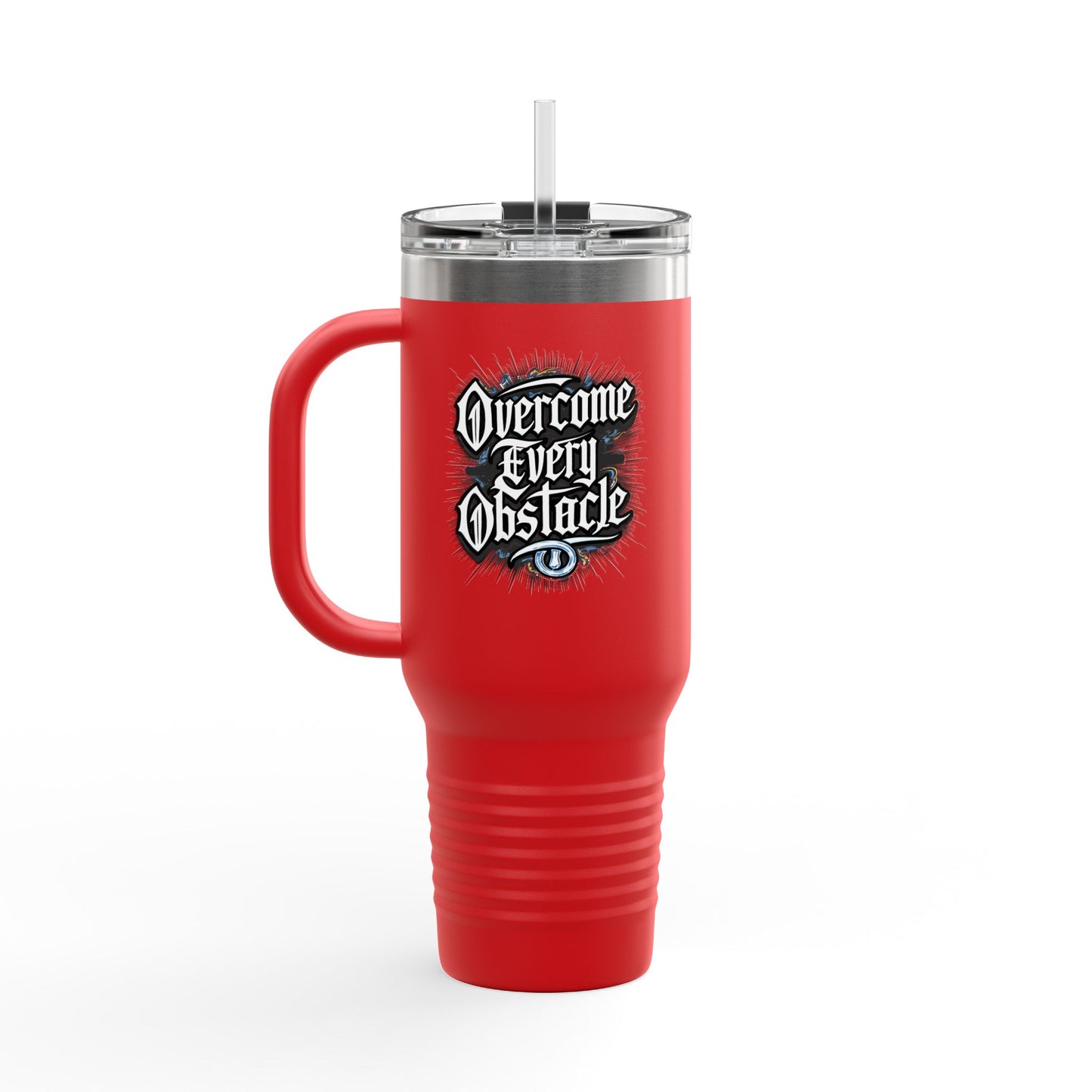 Overcome Every Obstacle Insulated Travel Mug, 40oz