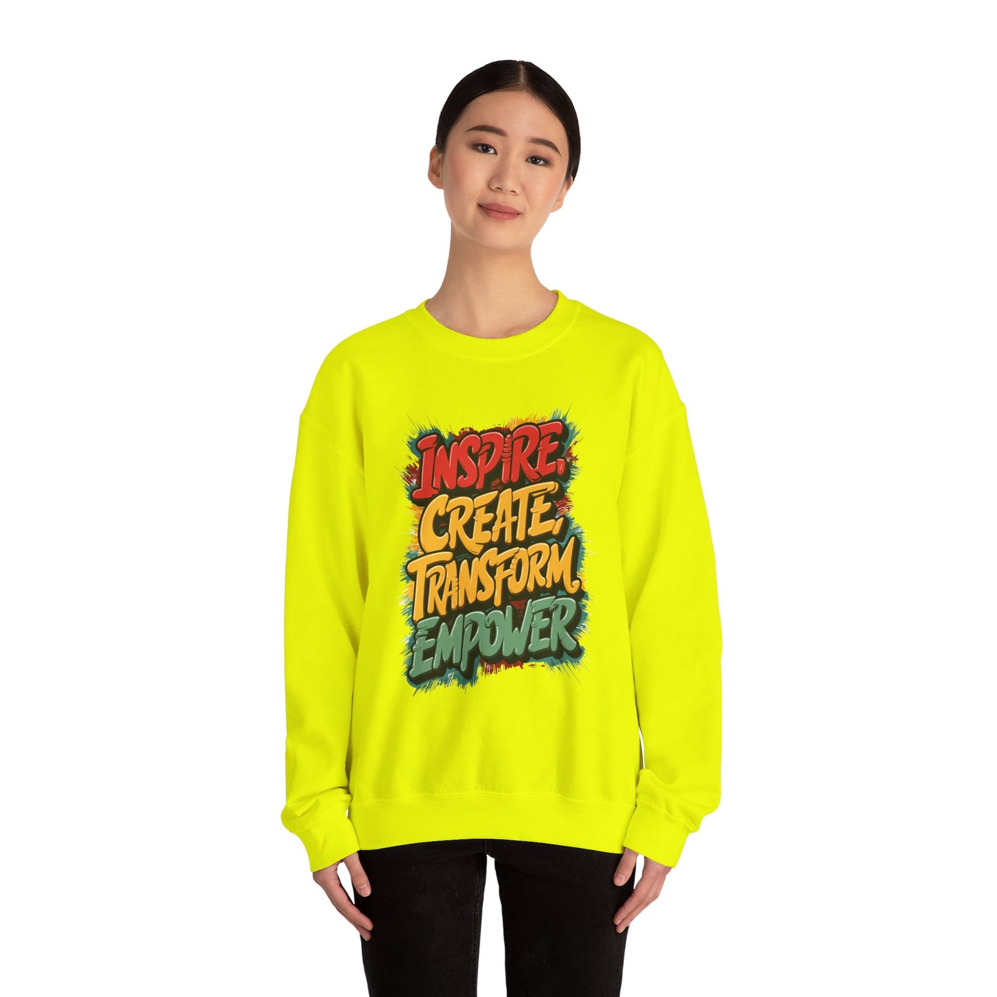 Inspire Create Transform Empower Unisex Heavy Blend™ Crewneck Sweatshirt