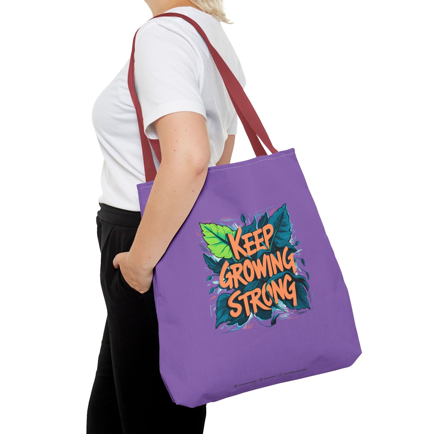 Keep Growing Strong Tote Bag (AOP)