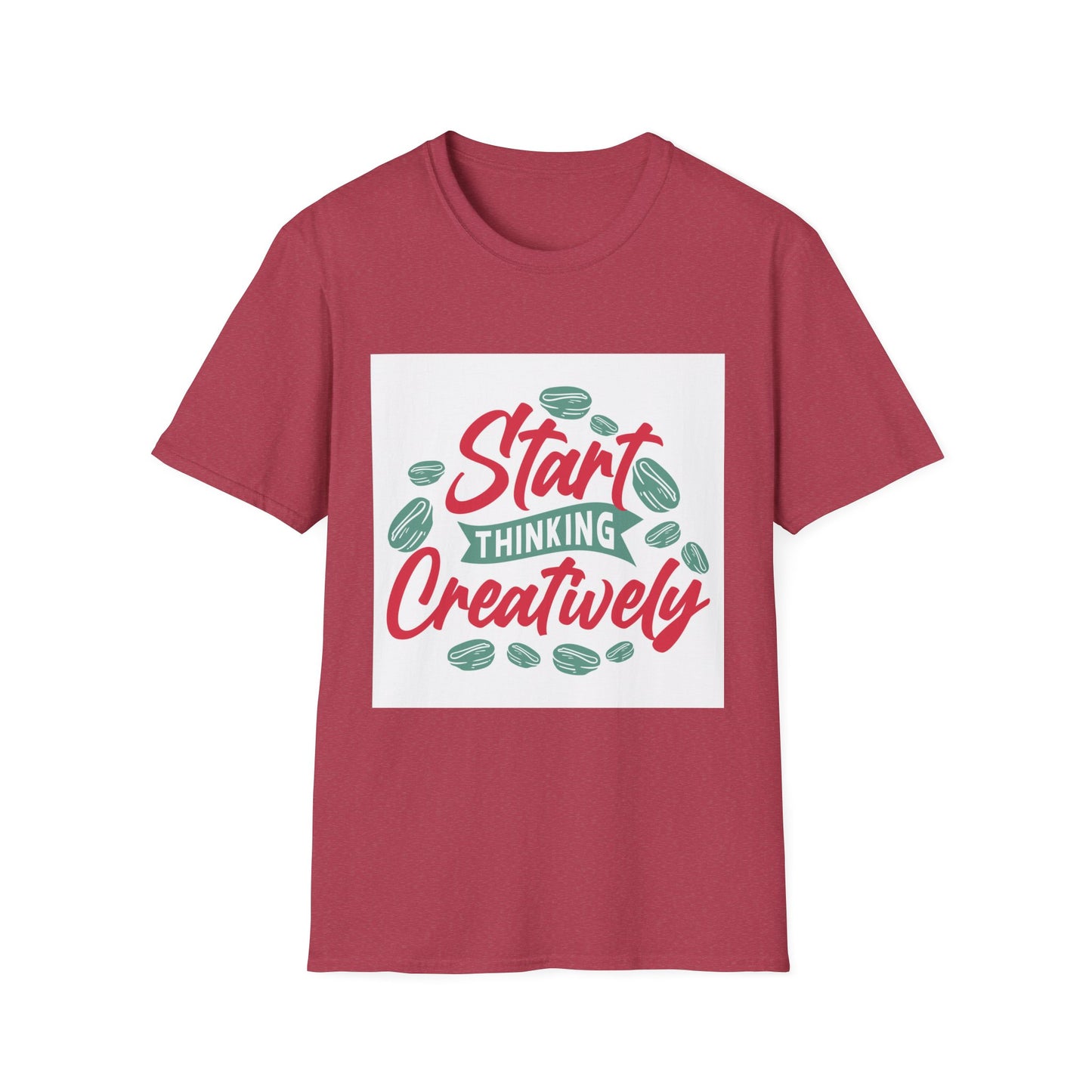 start thinking creatively Unisex Softstyle T-Shirt
