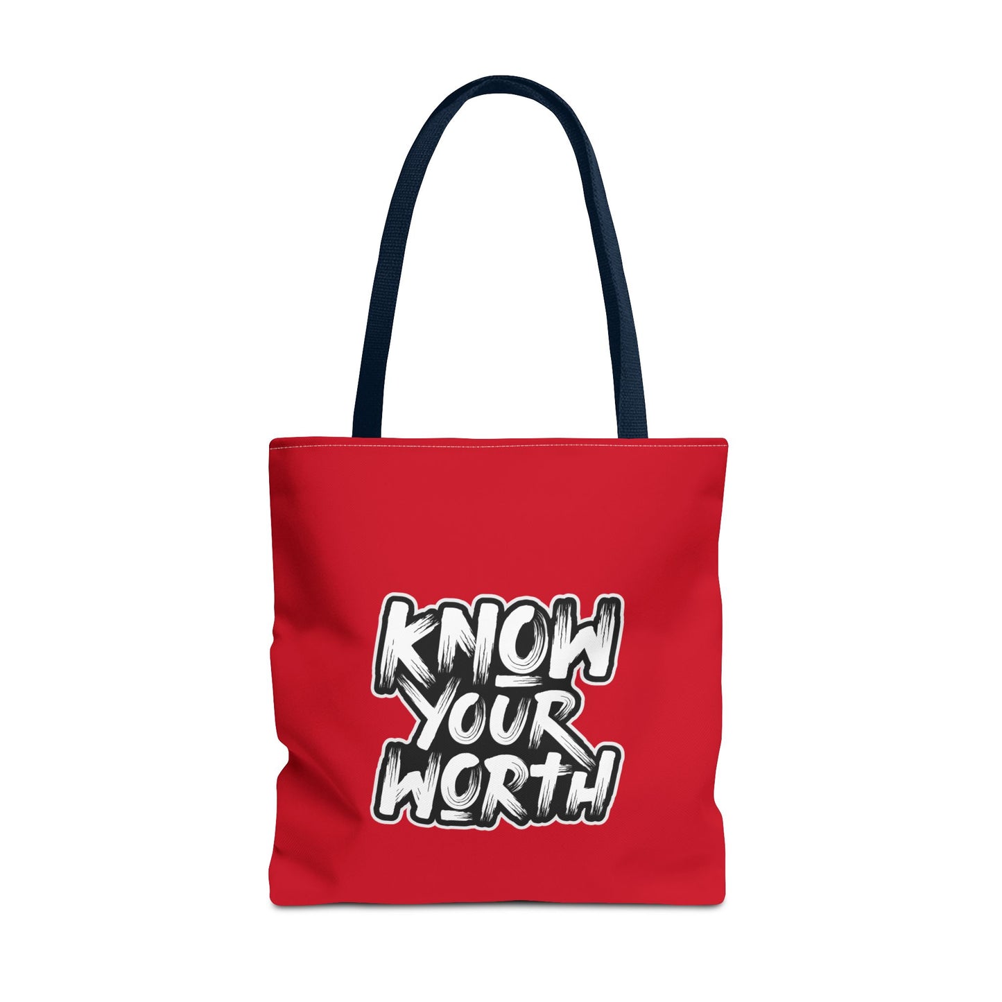 Know Your Worth Tote Bag (AOP)