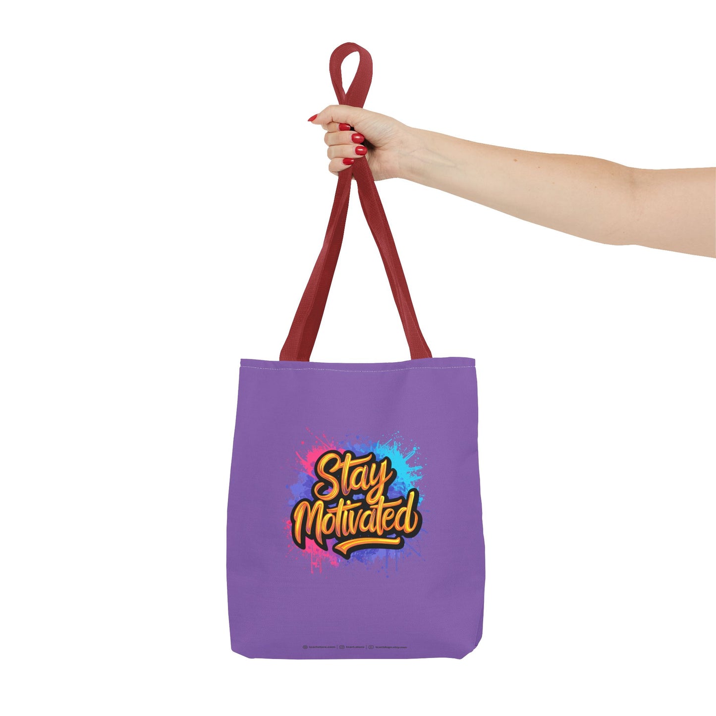 Stay Motivated Tote Bag (AOP)