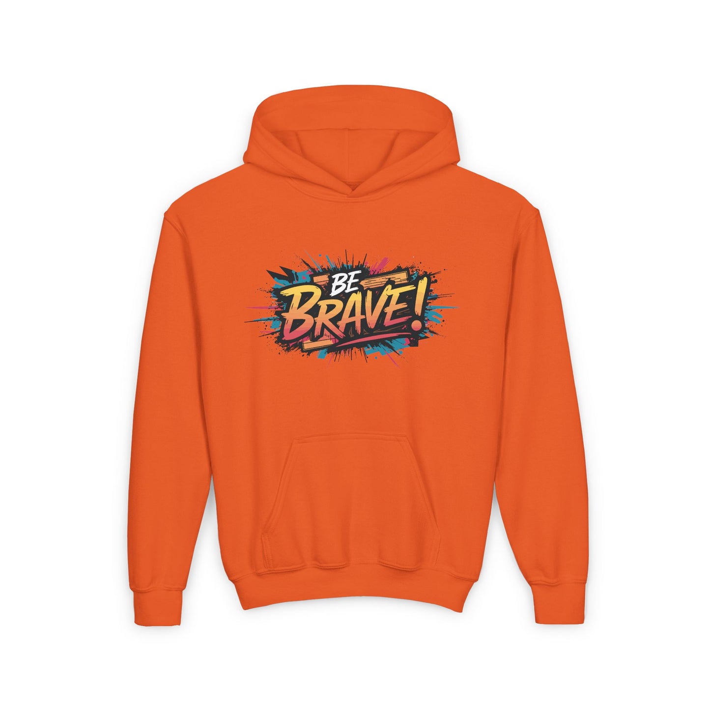Be Brave! Youth Heavy Blend Hooded Sweatshirt