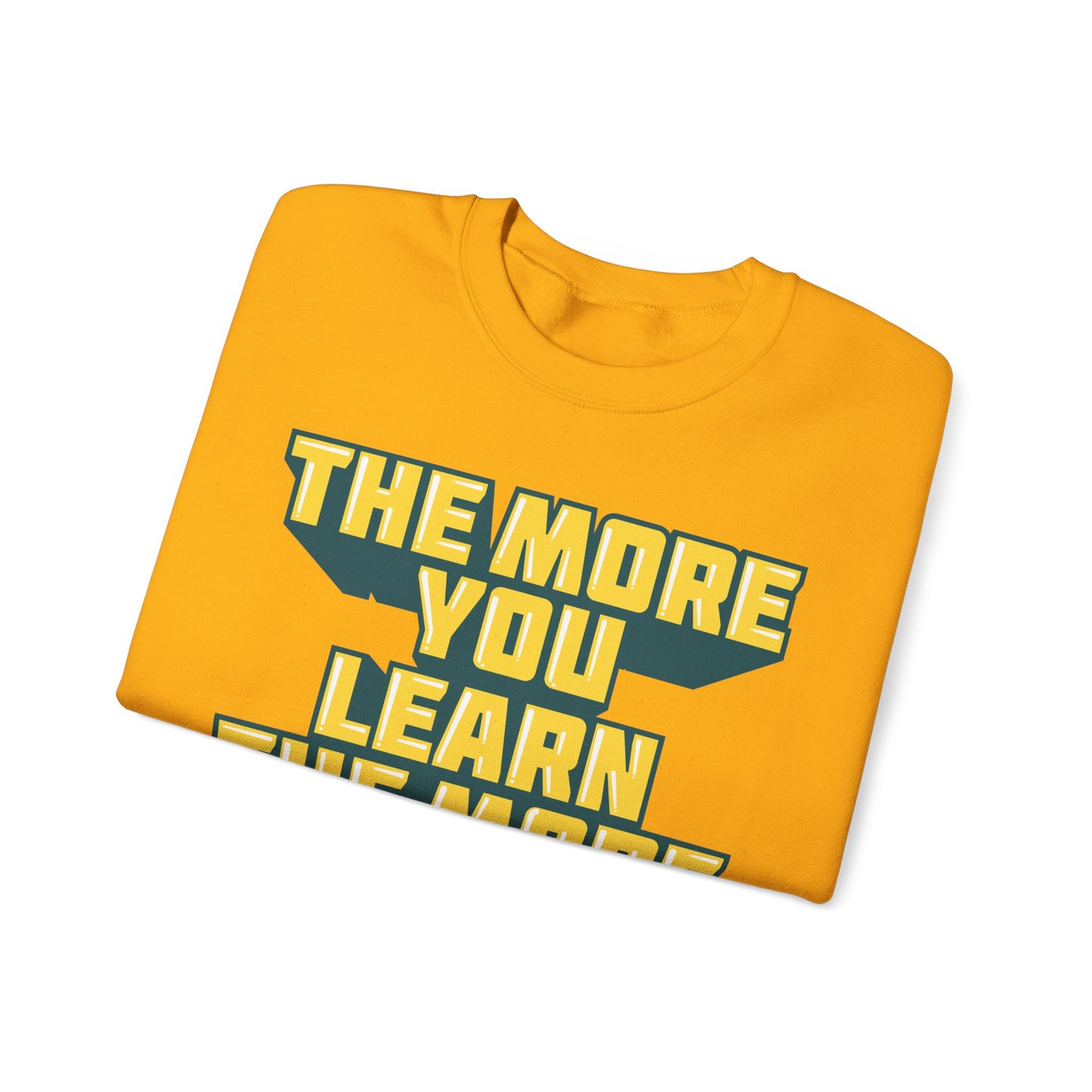 The More You Learn The More You Earn Unisex Heavy Blend™ Crewneck Sweatshirt