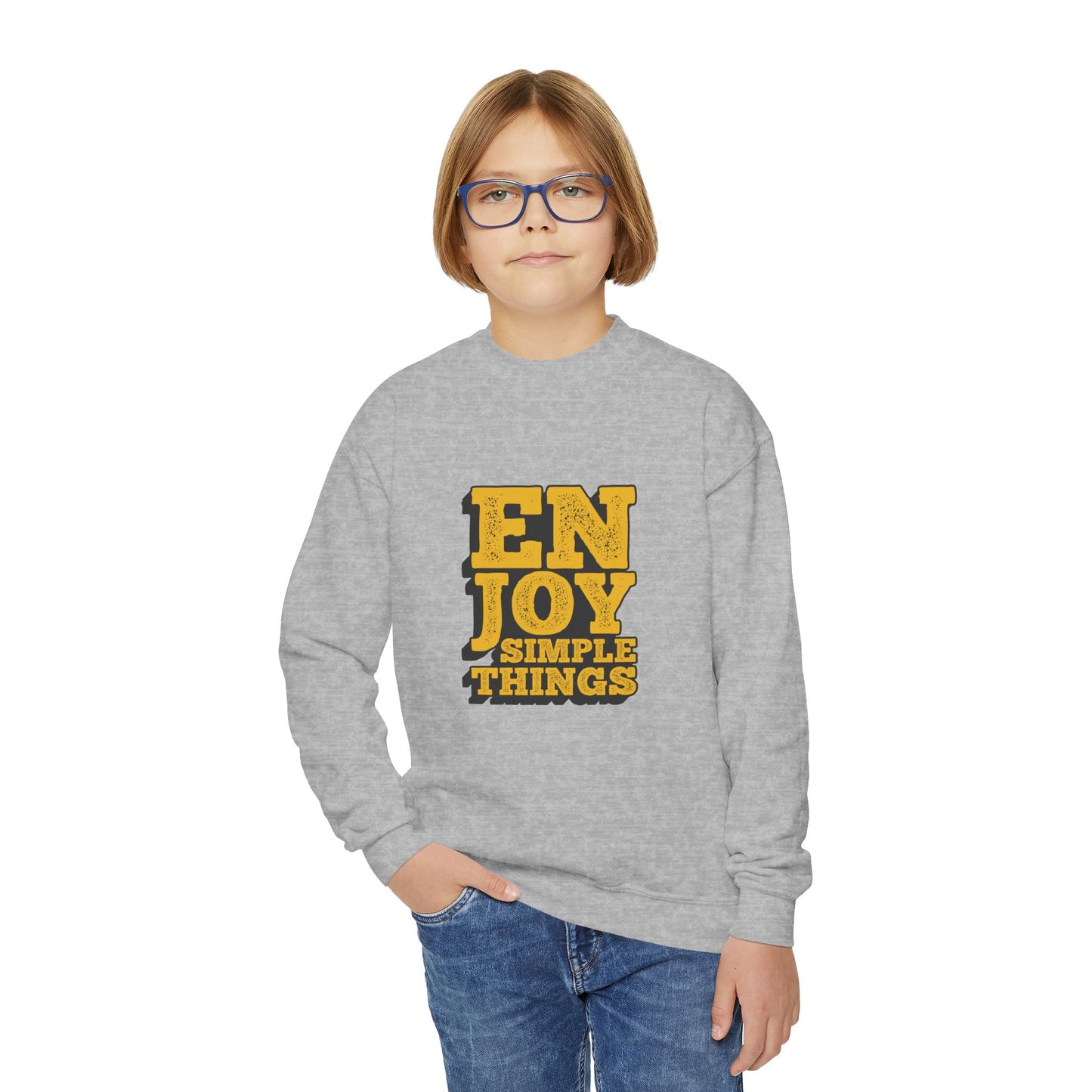Enjoy Simple Things Youth Crewneck Sweatshirt