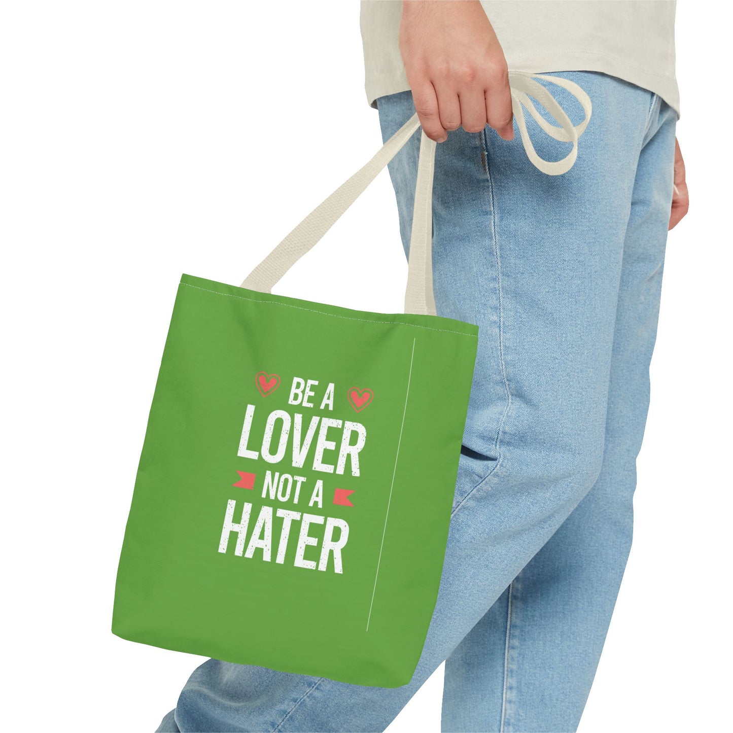 Be A Lover Not A Hater Tote Bag (AOP)