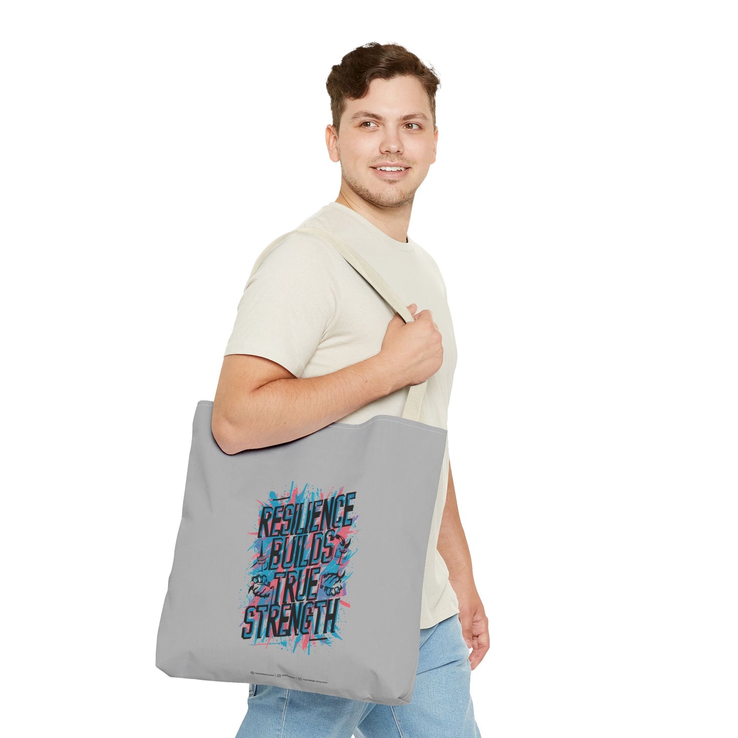 Resilience Builds True Strength Tote Bag (AOP)