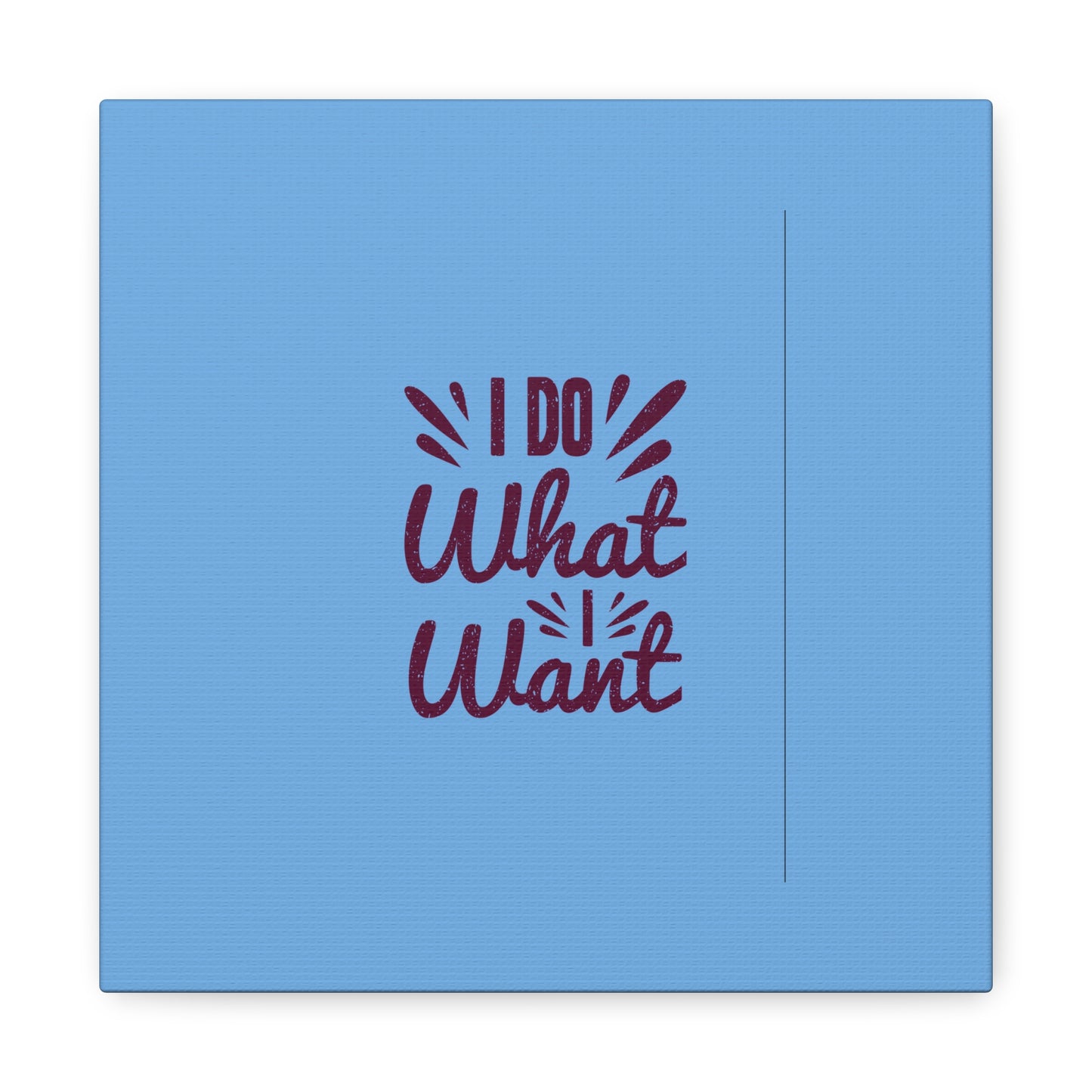I Do What I Want Matte Canvas, Stretched, 1.25"
