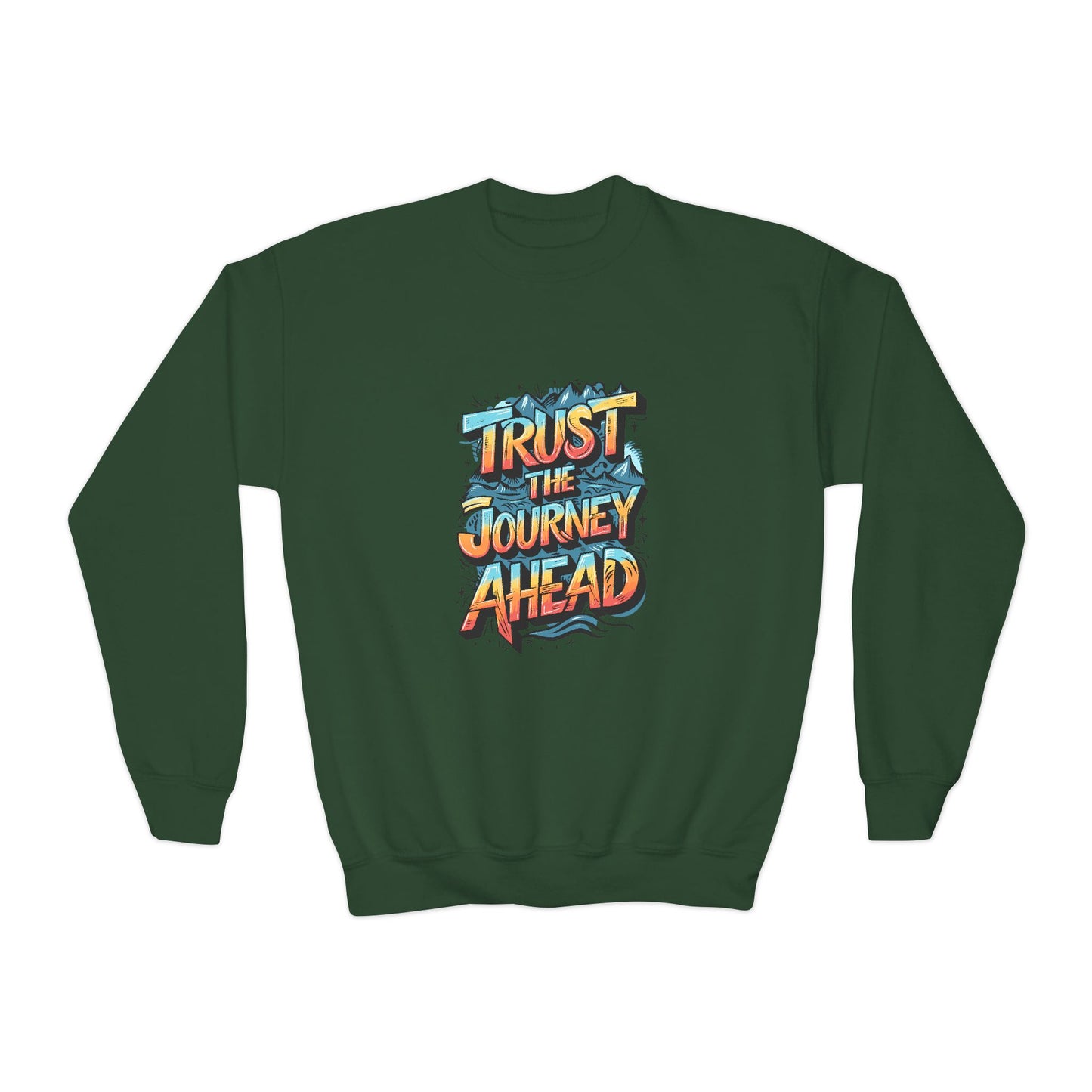 Trust The Journey Ahead Youth Crewneck Sweatshirt