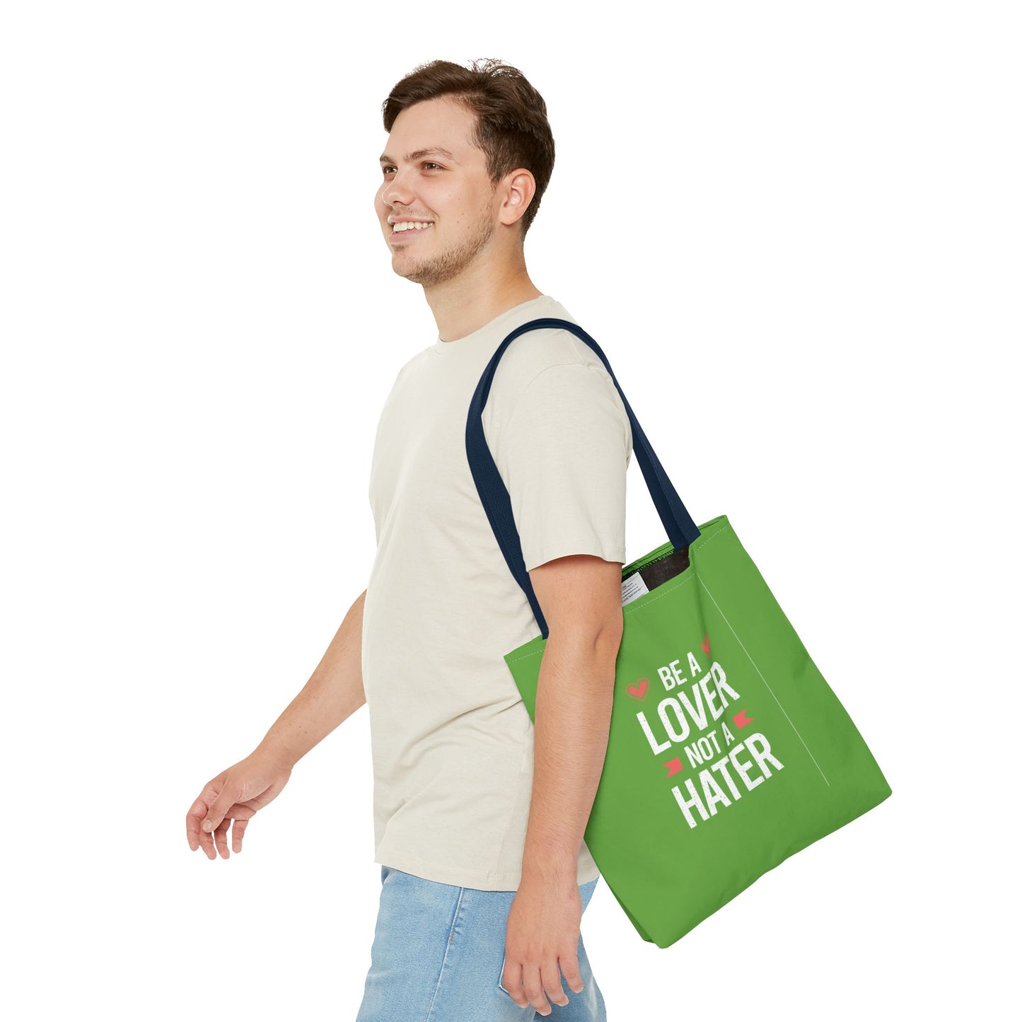 Be A Lover Not A Hater Tote Bag (AOP)