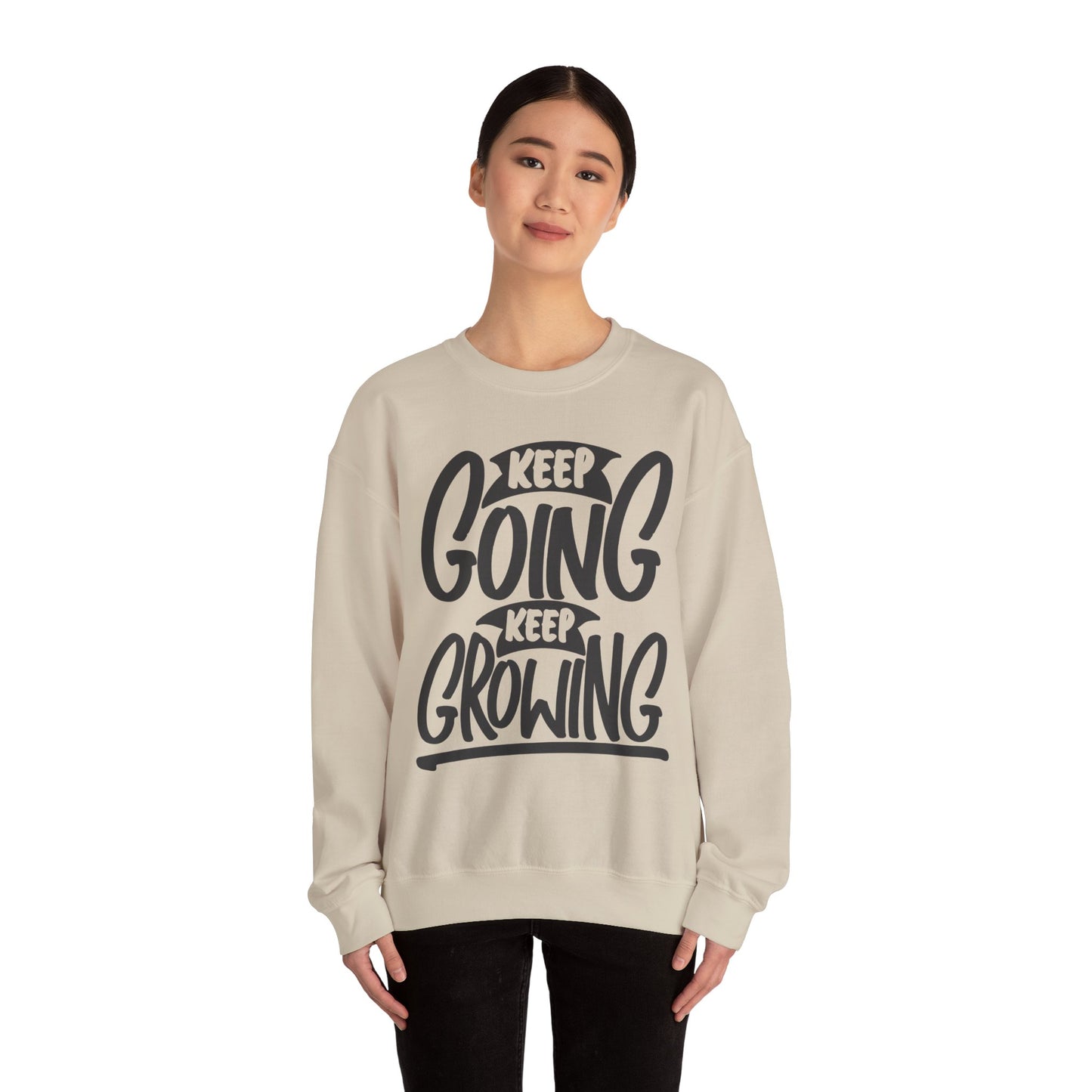 Keep Going Keep Growing Unisex Heavy Blend™ Crewneck Sweatshirt