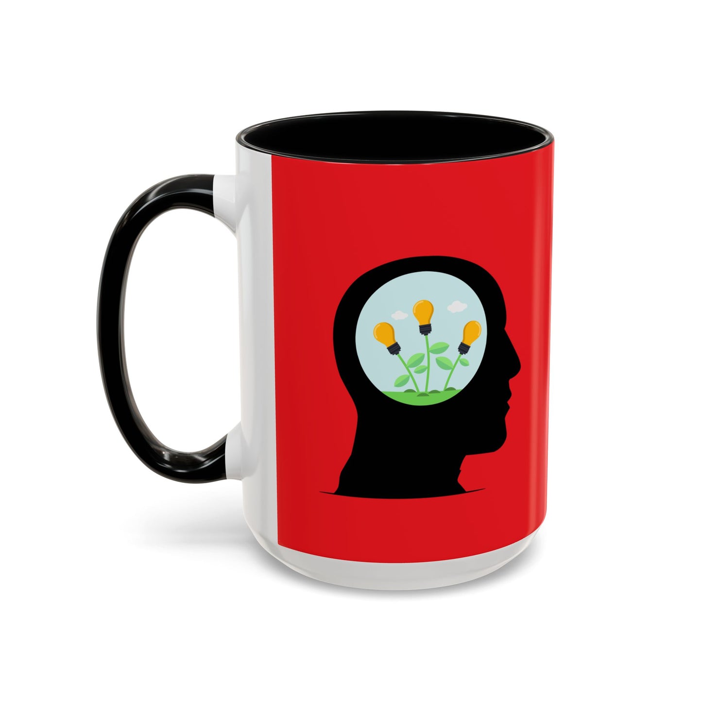 Mindset And Positive Thoughts Accent Coffee Mug (11, 15oz)