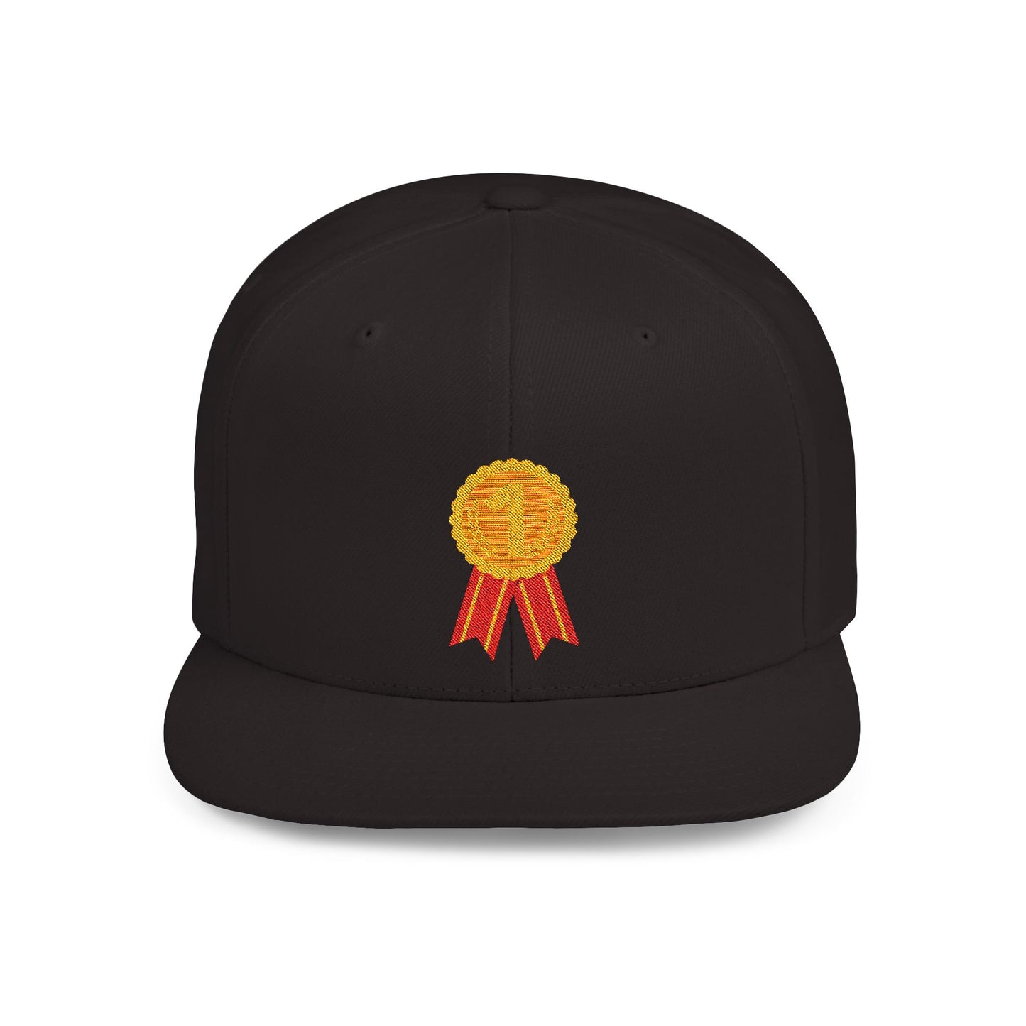 Gold Medal Symbol Flat Bill Snapback