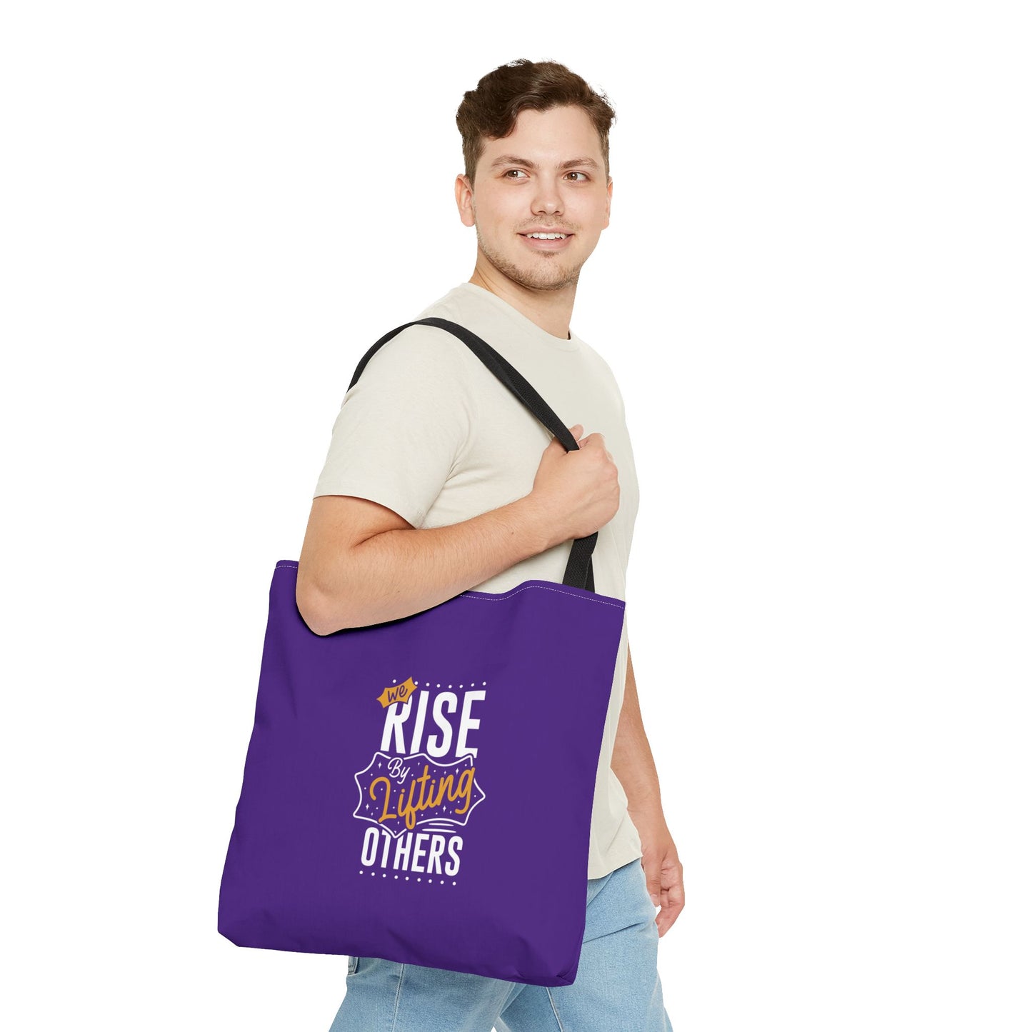 We Rise By Lifting Others Tote Bag (AOP)