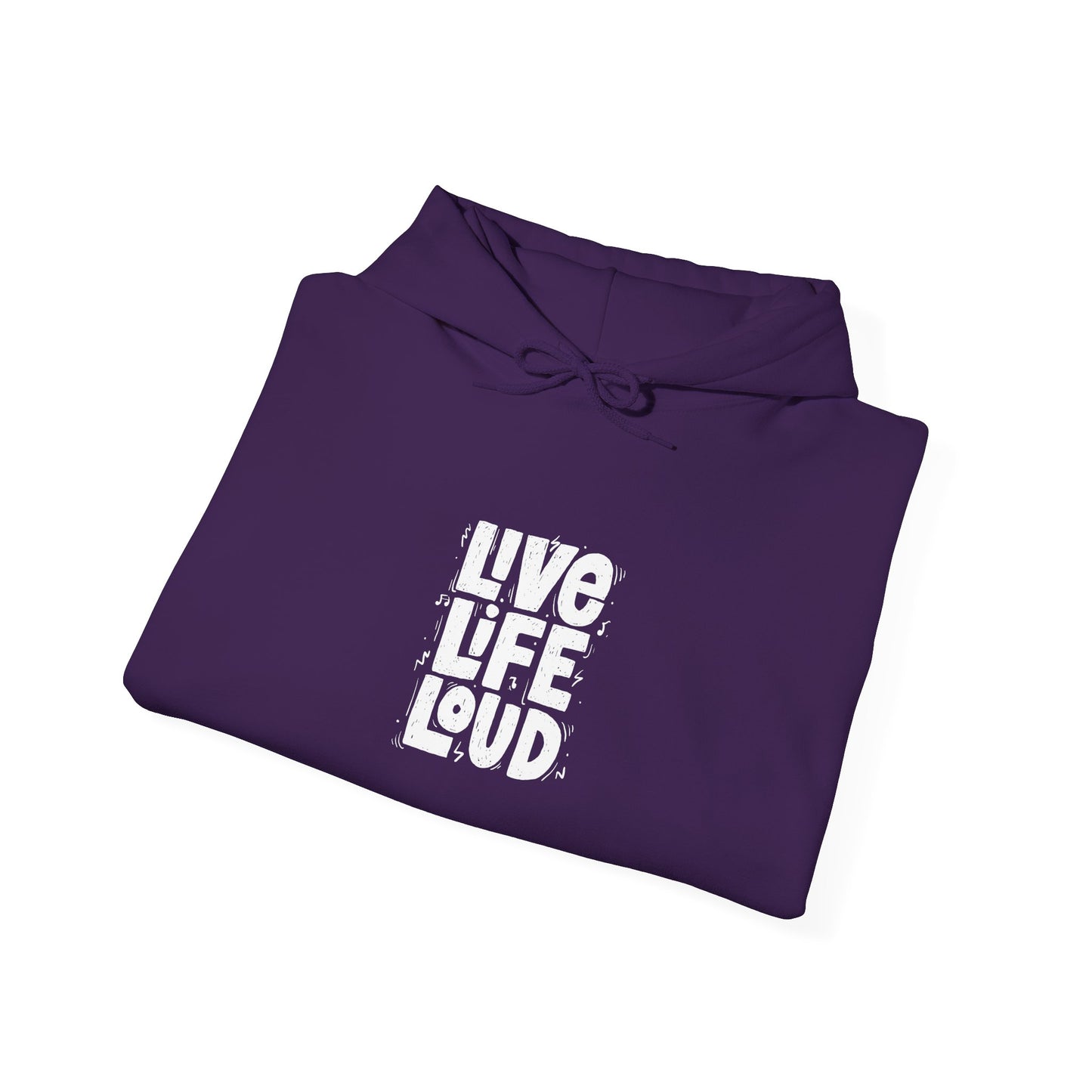 Live Life Loud Unisex Heavy Blend™ Hooded Sweatshirt