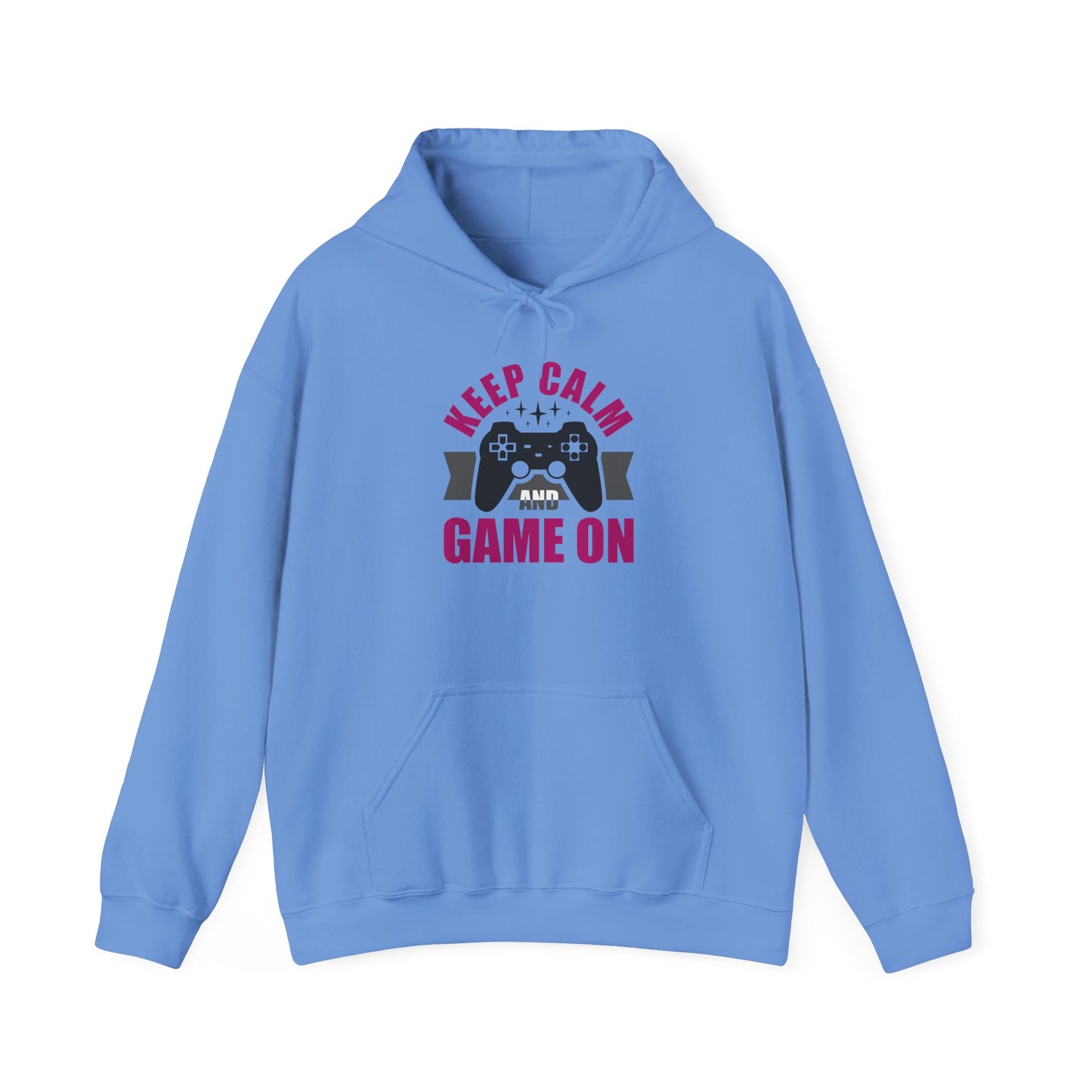 Keep Calm And Game On Unisex Heavy Blend™ Hooded Sweatshirt