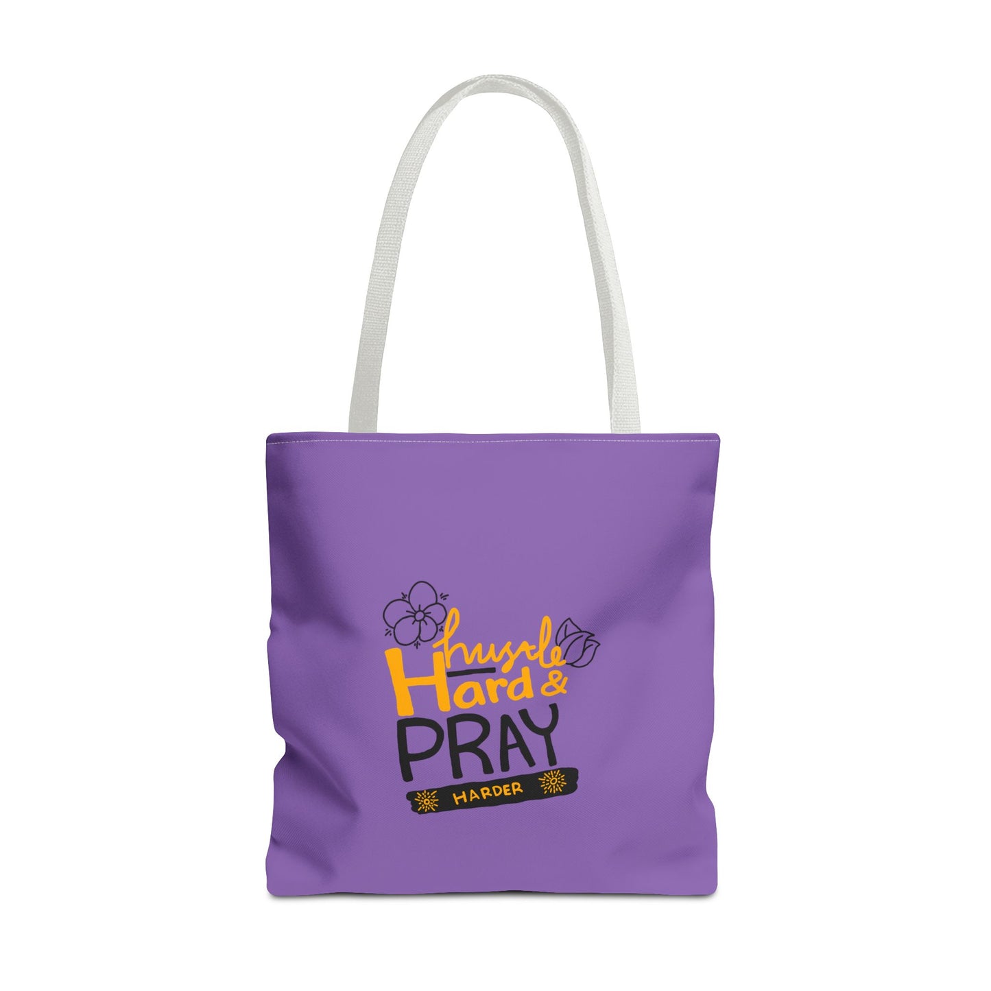 Hustle Hard And Pray Harder Tote Bag (AOP)