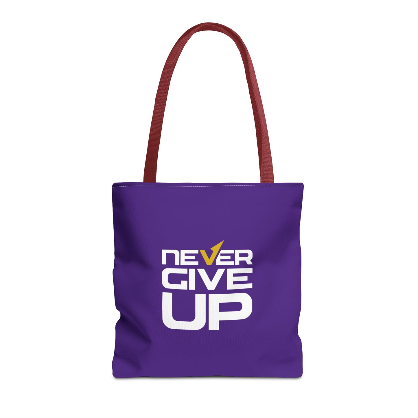 Never Give Up Tote Bag (AOP)