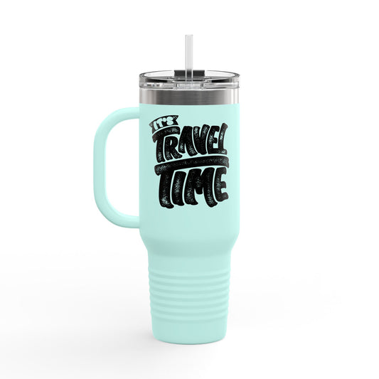 It's Travel Time Insulated Travel Mug, 40oz
