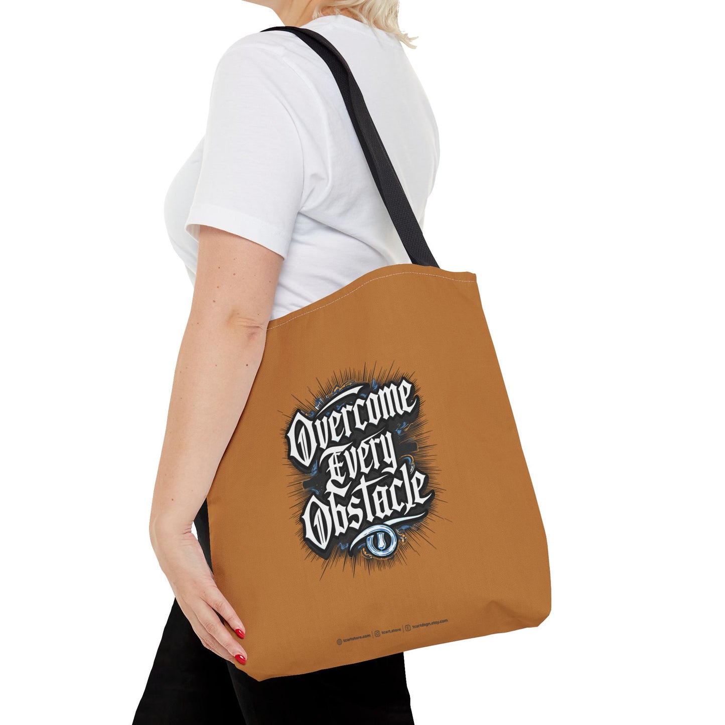 Overcome Every Obstacle Tote Bag (AOP)